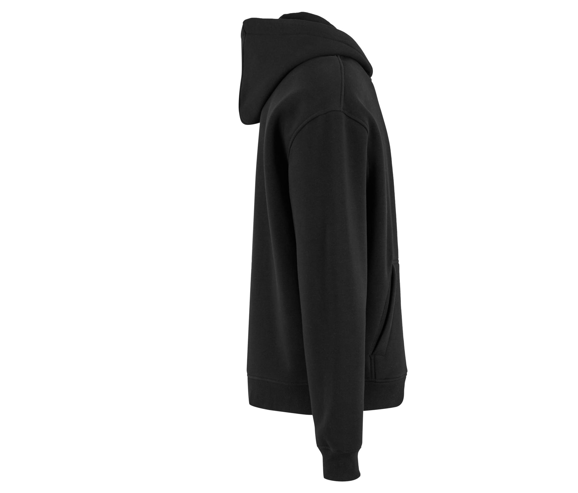 Sweat à Capuche Zippé Ample - Black