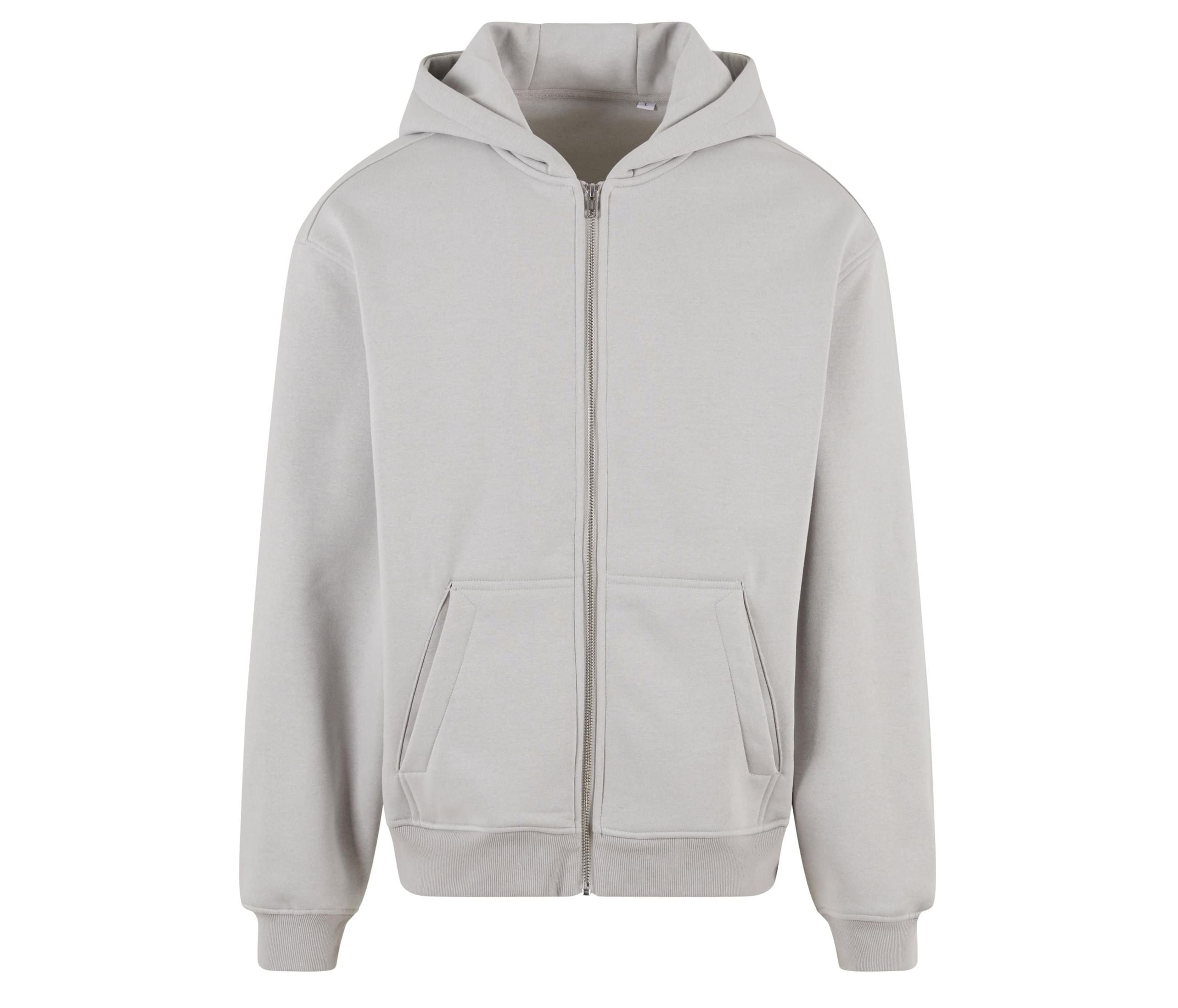 Sweat à Capuche Zippé Ample - Light Asphalt