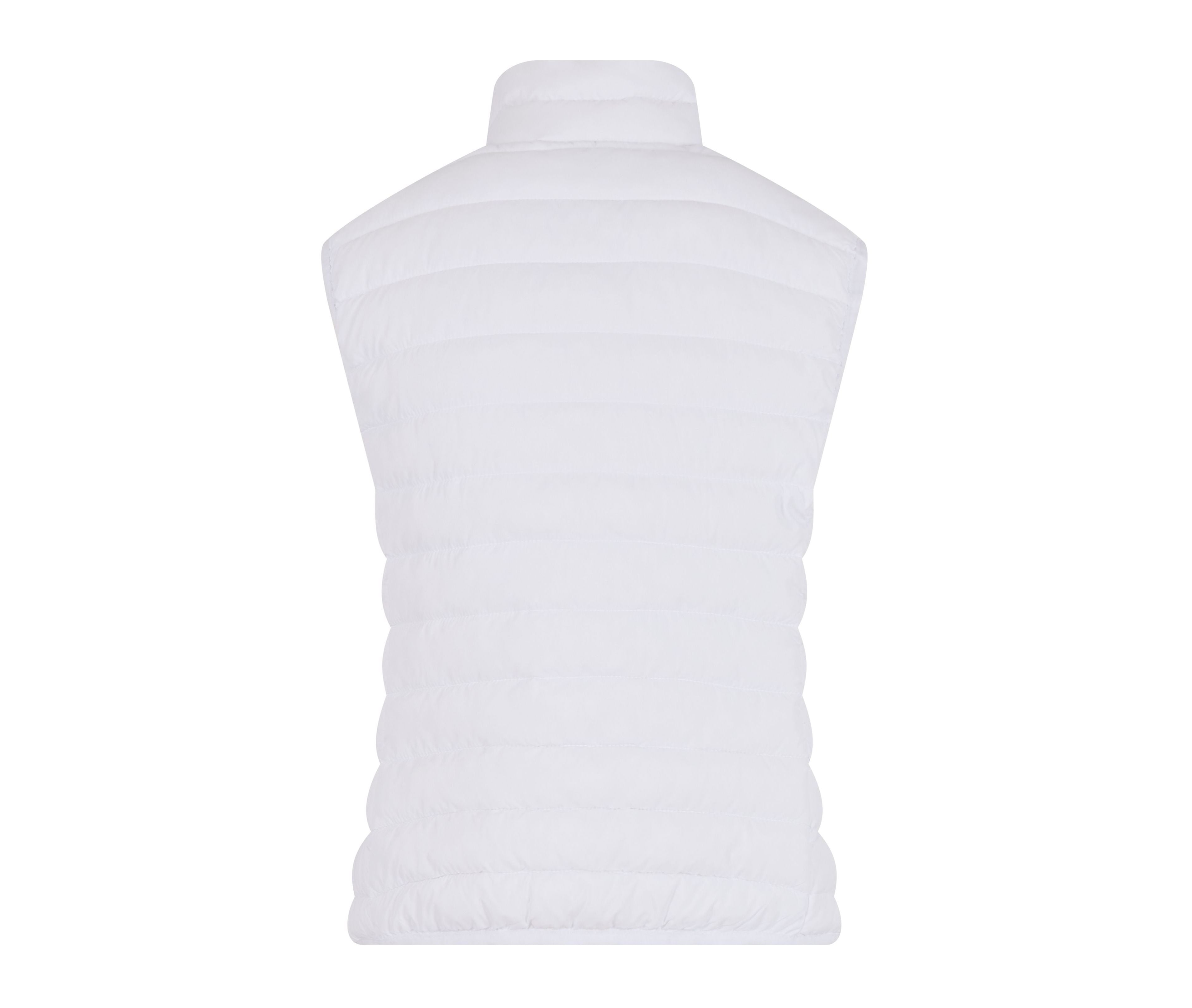 Ladies Light Puffer Vest - White