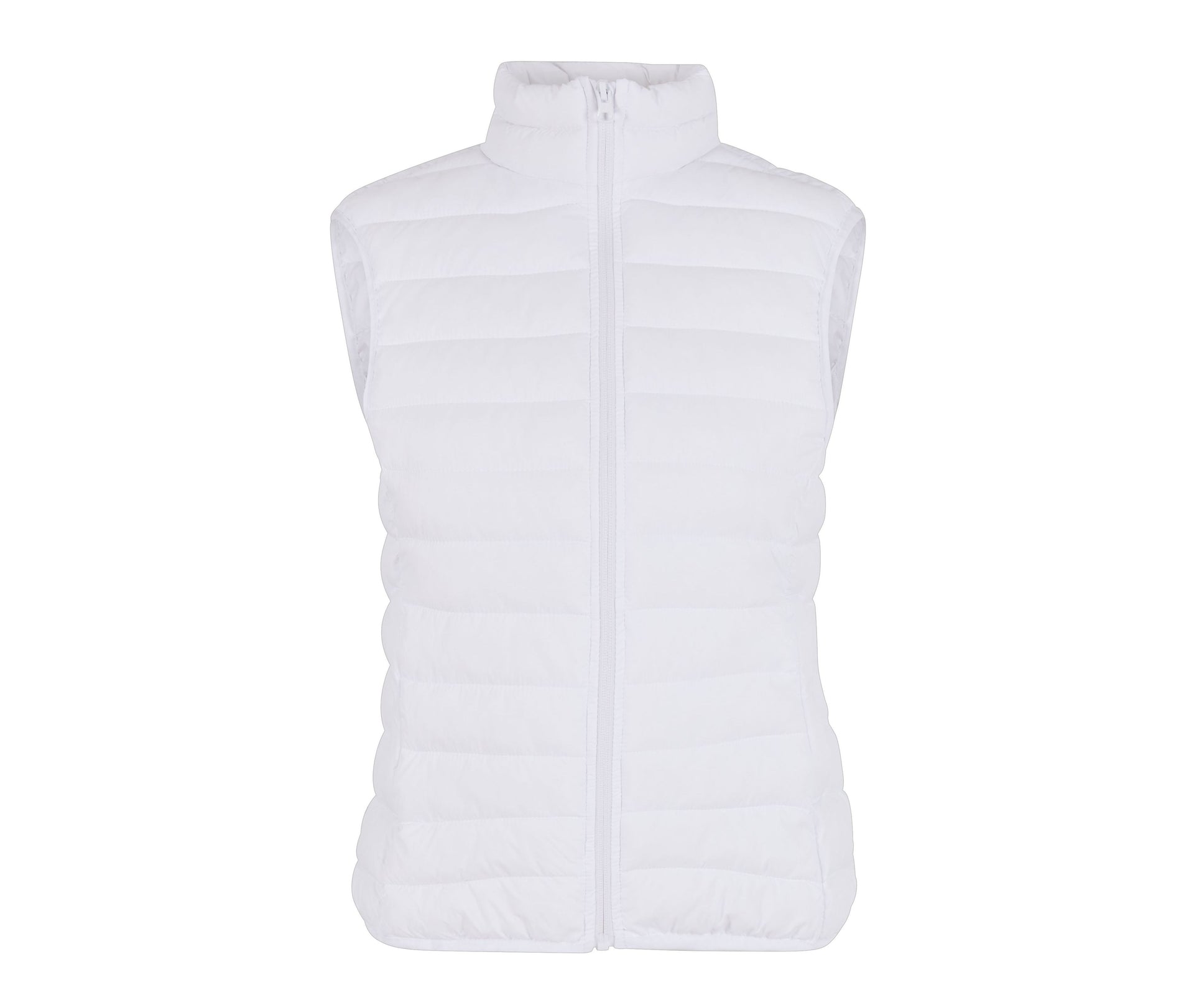 Ladies Light Puffer Vest - White