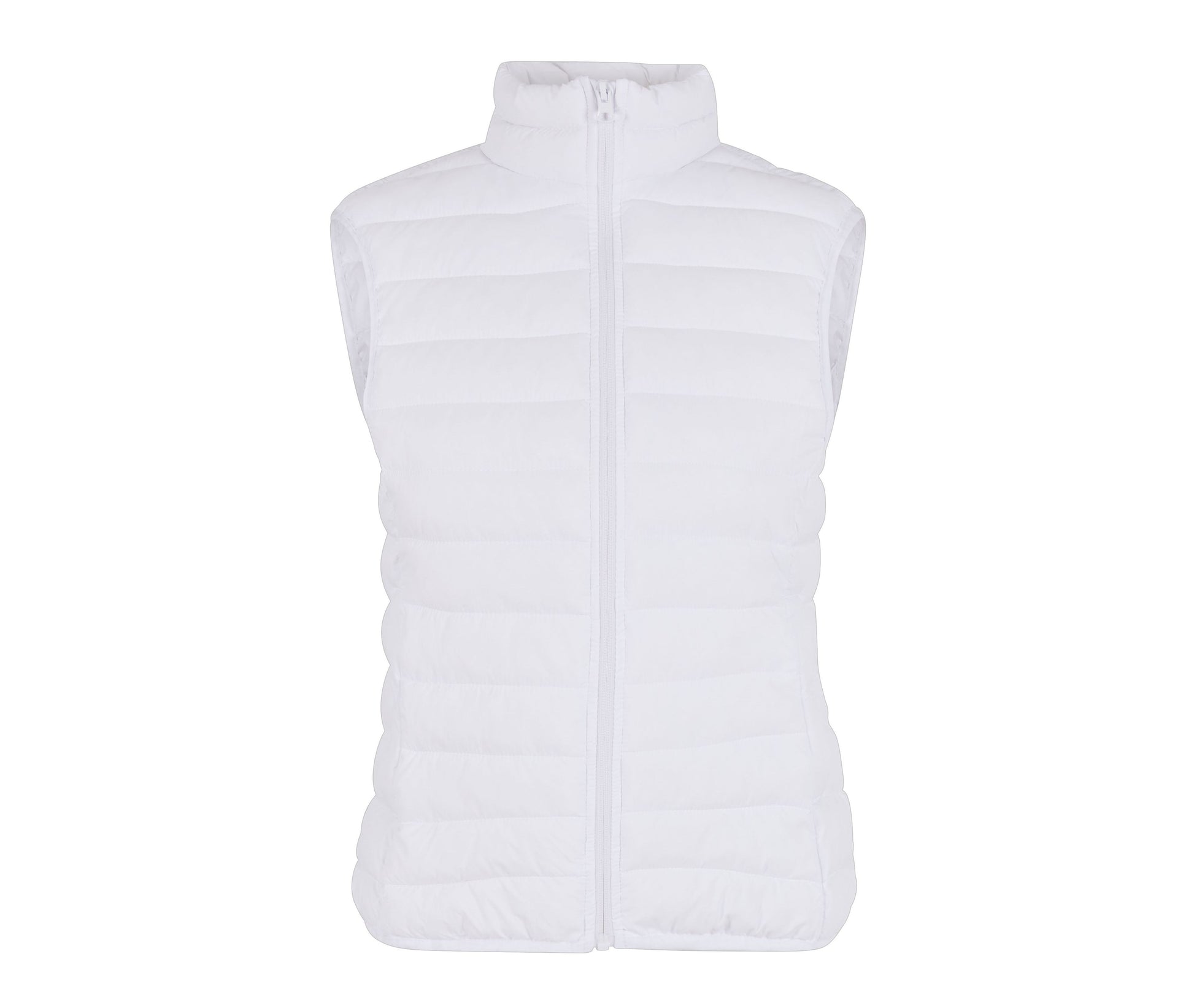 Ladies Light Puffer Vest - White