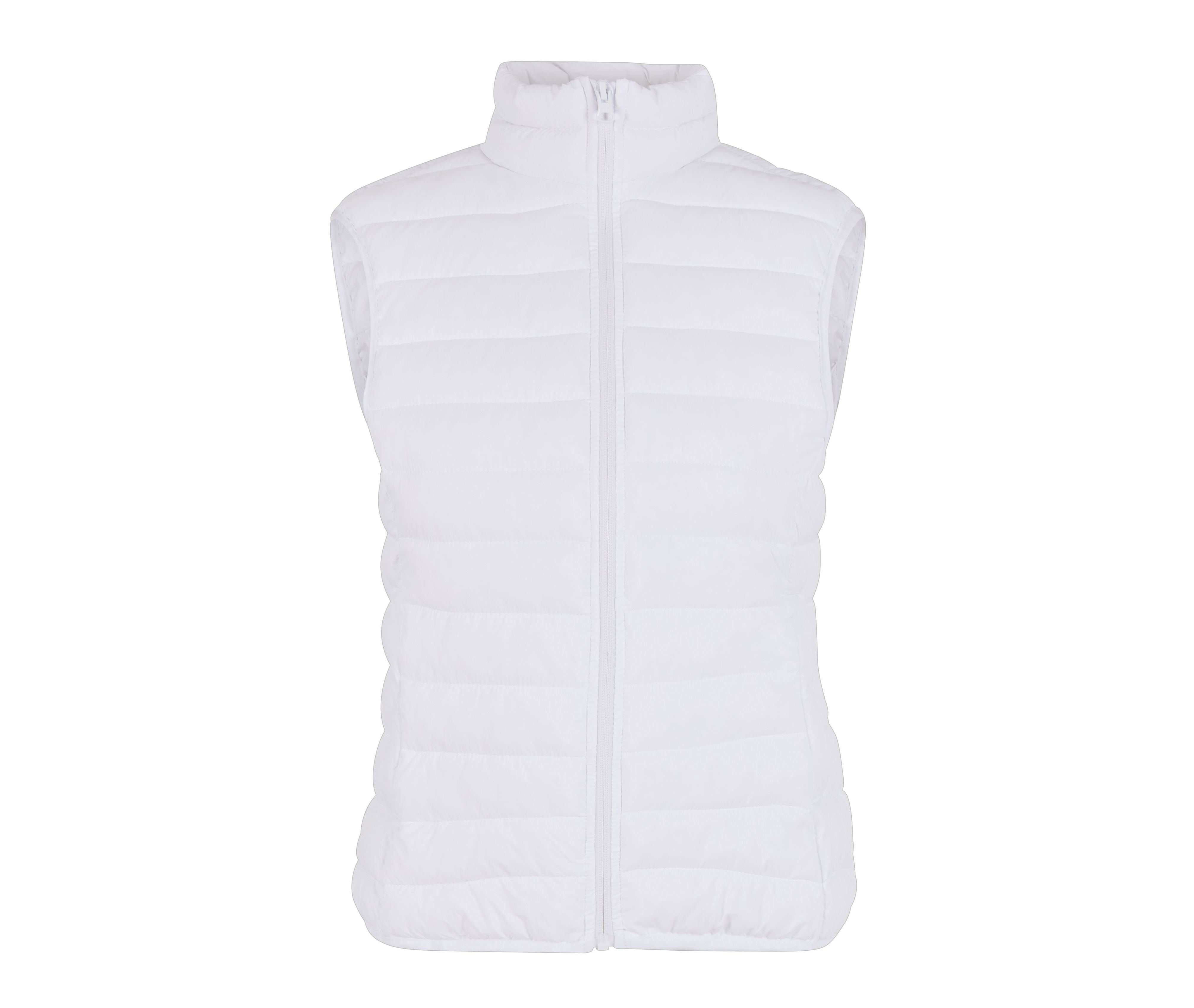 Ladies Light Puffer Vest - White