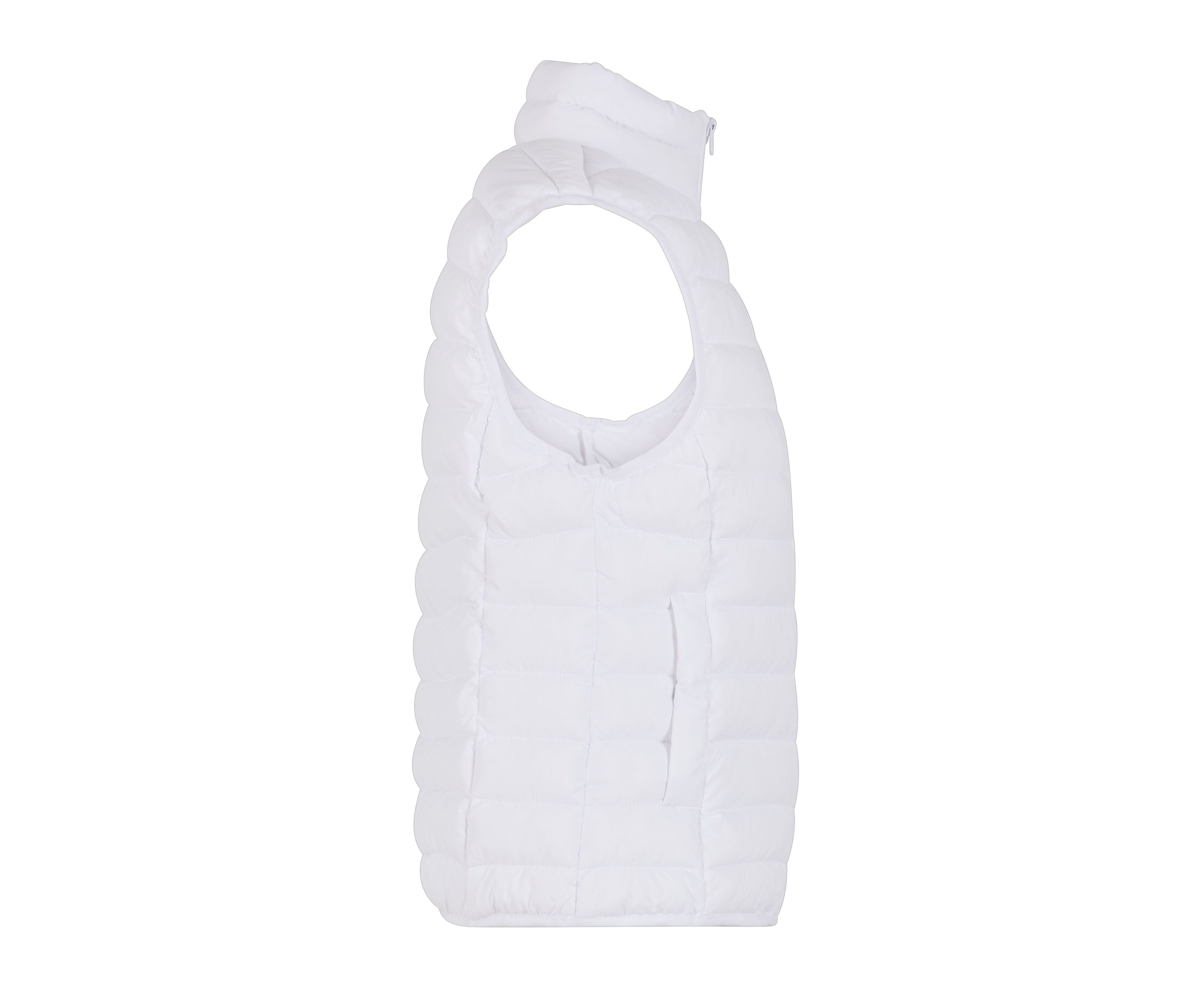 Ladies Light Puffer Vest - White