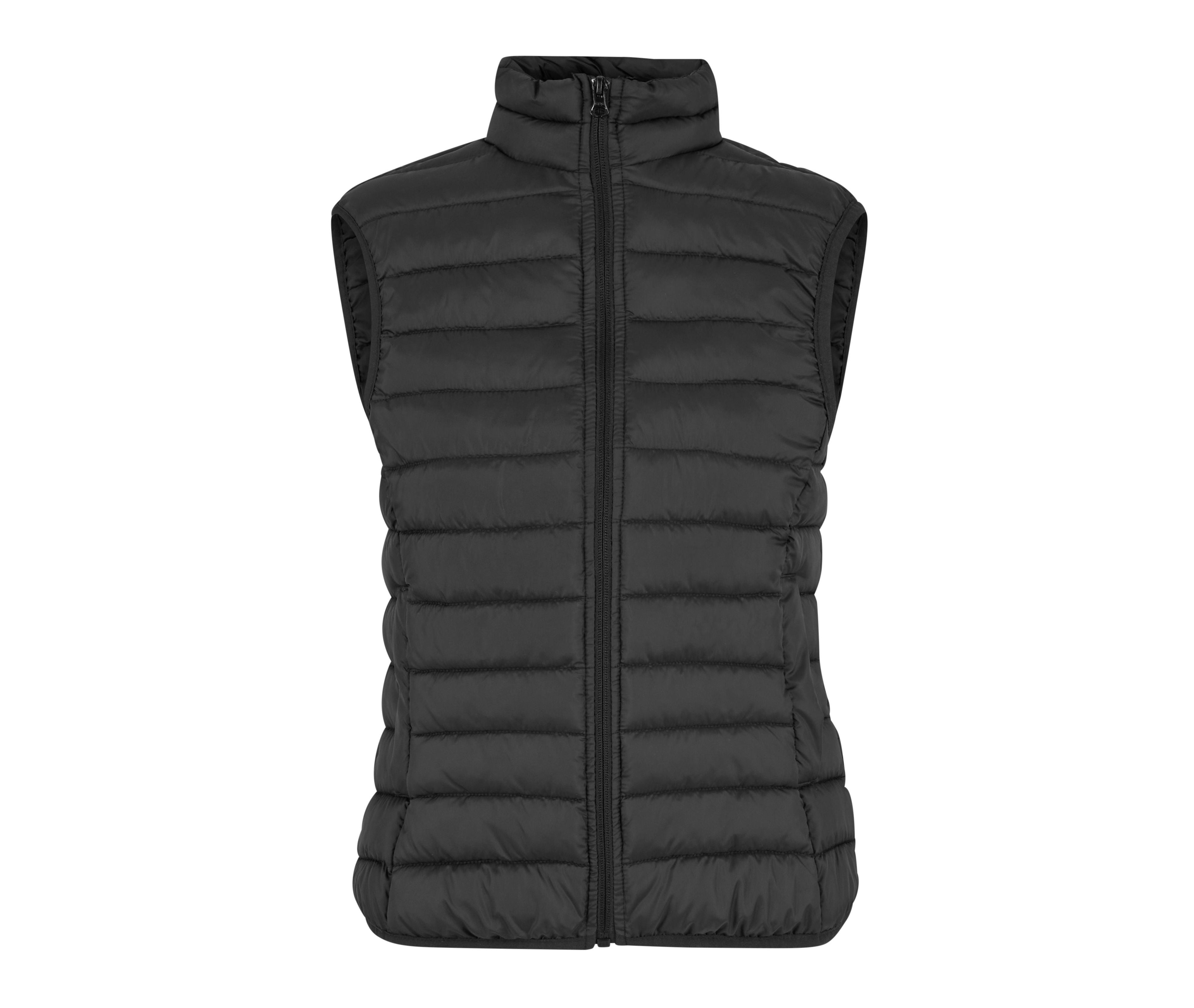 Ladies Light Puffer Vest - Black
