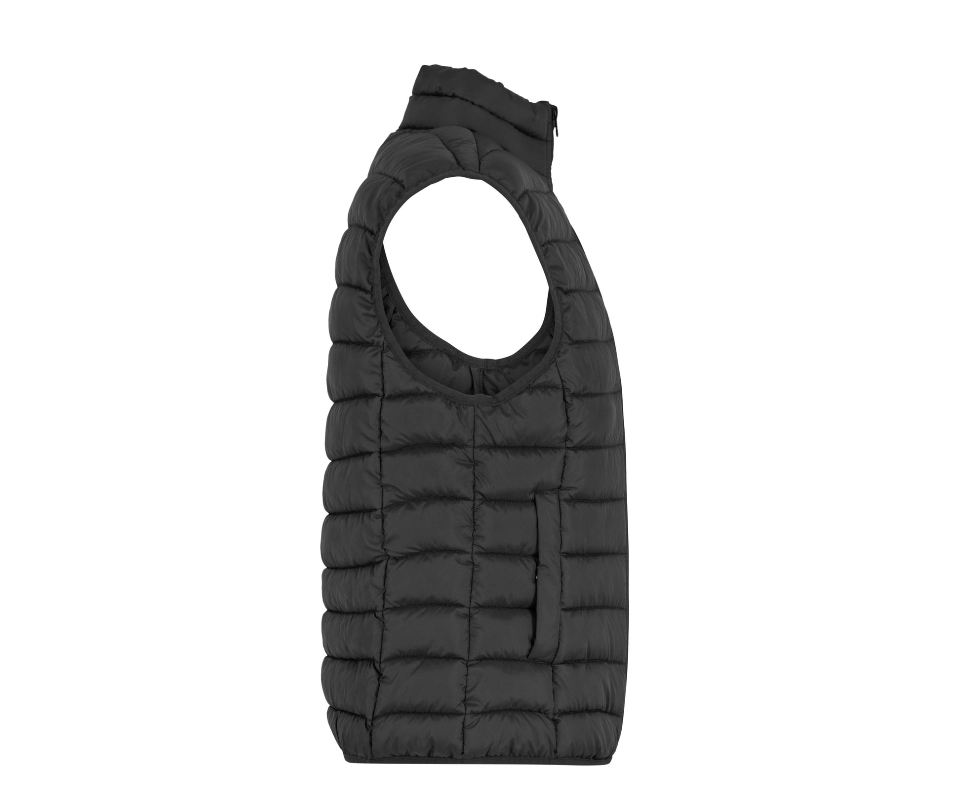 Ladies Light Puffer Vest - Black