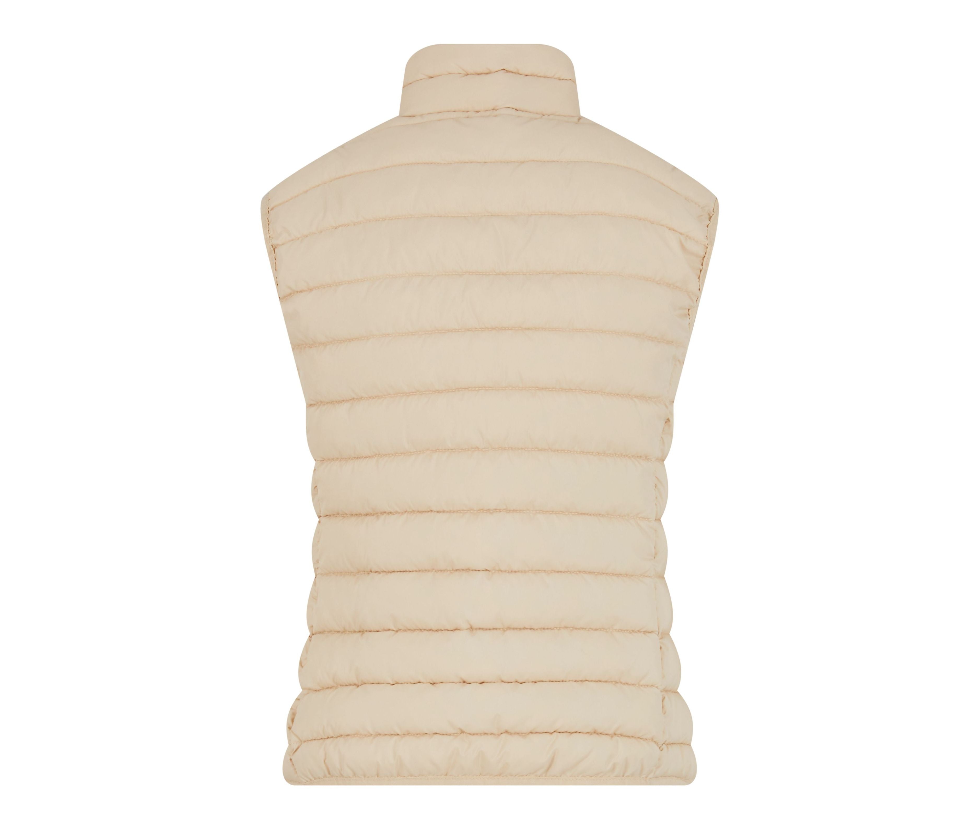 Ladies Light Puffer Vest - Sand