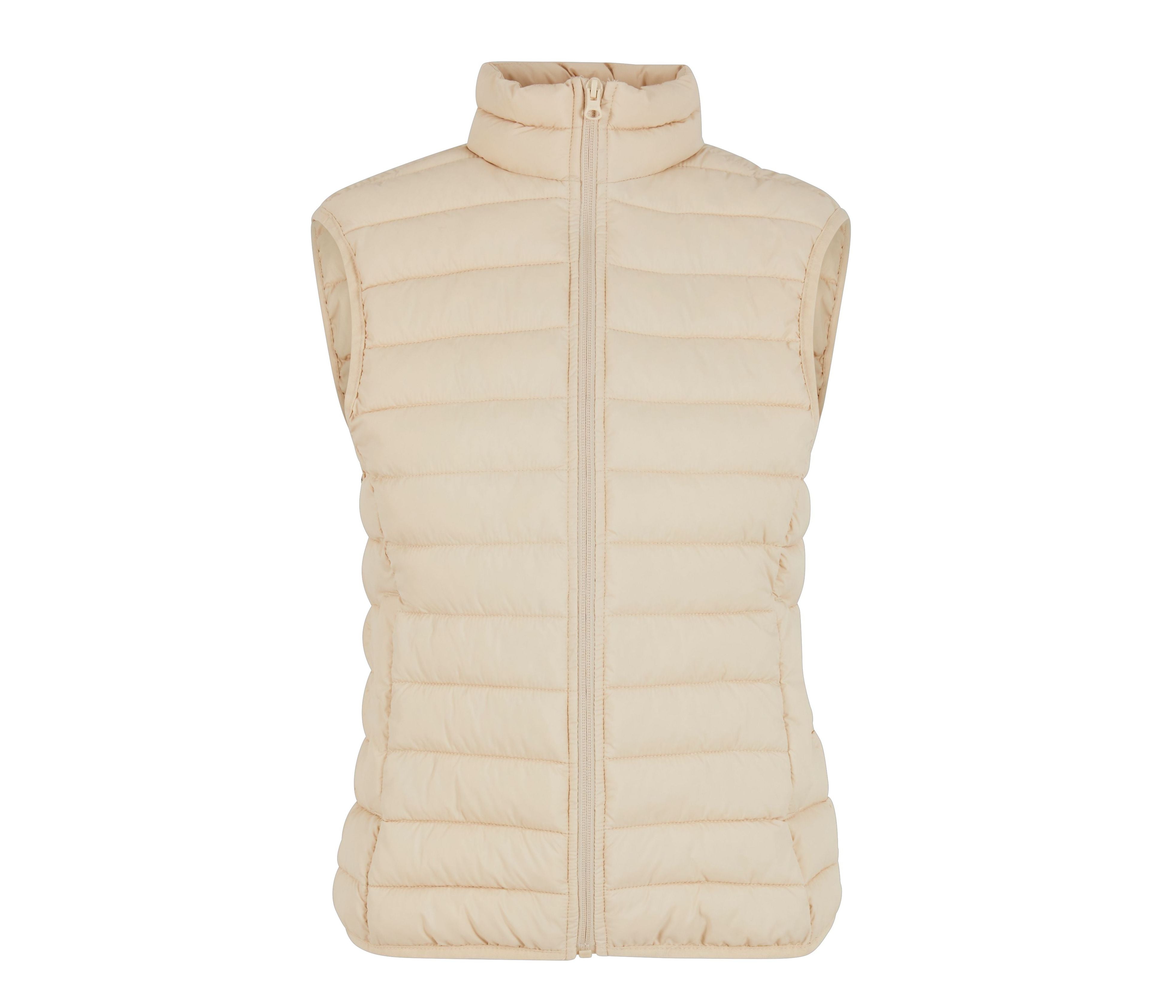 Ladies Light Puffer Vest - Sand