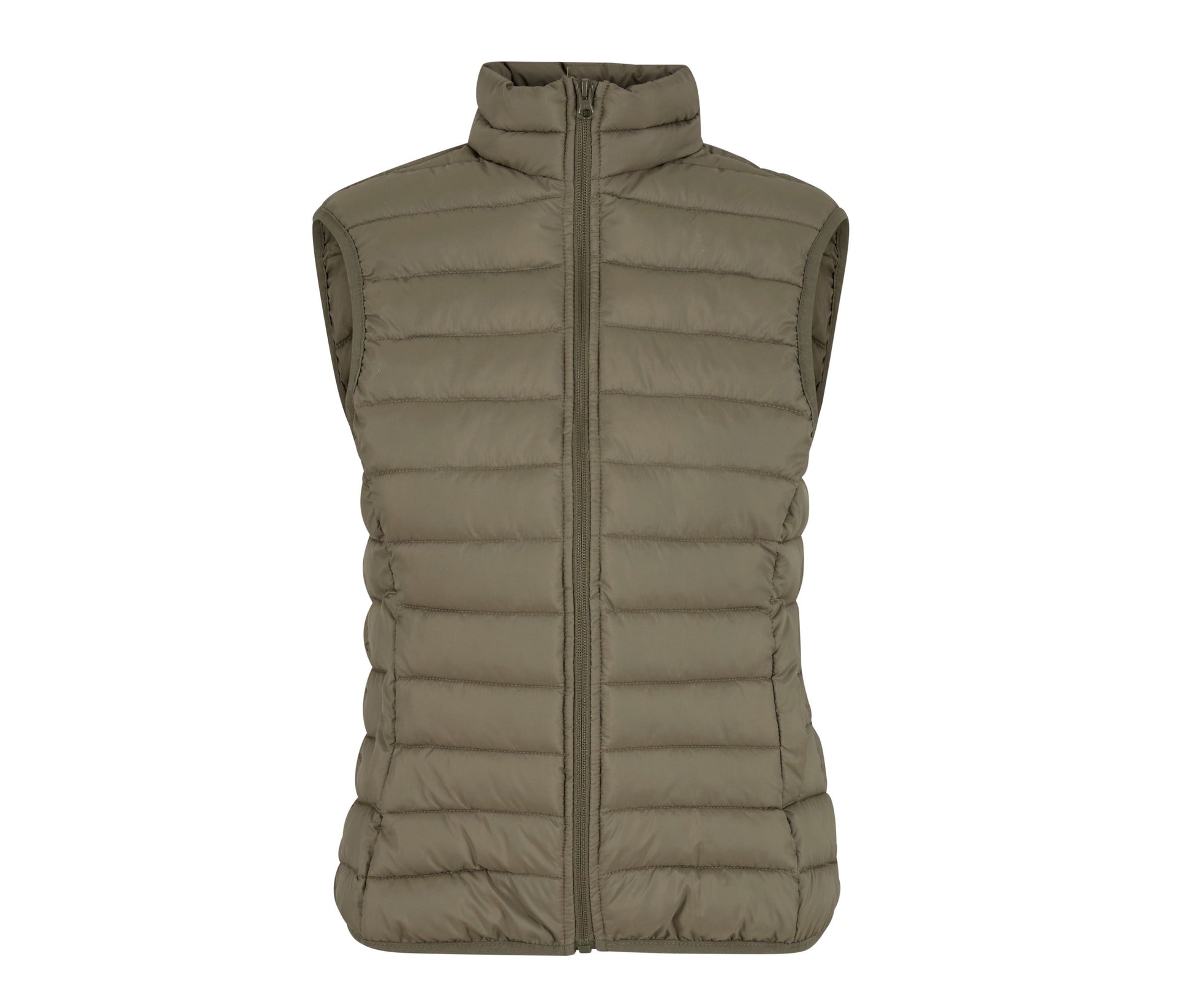 Ladies Light Puffer Vest - Olive