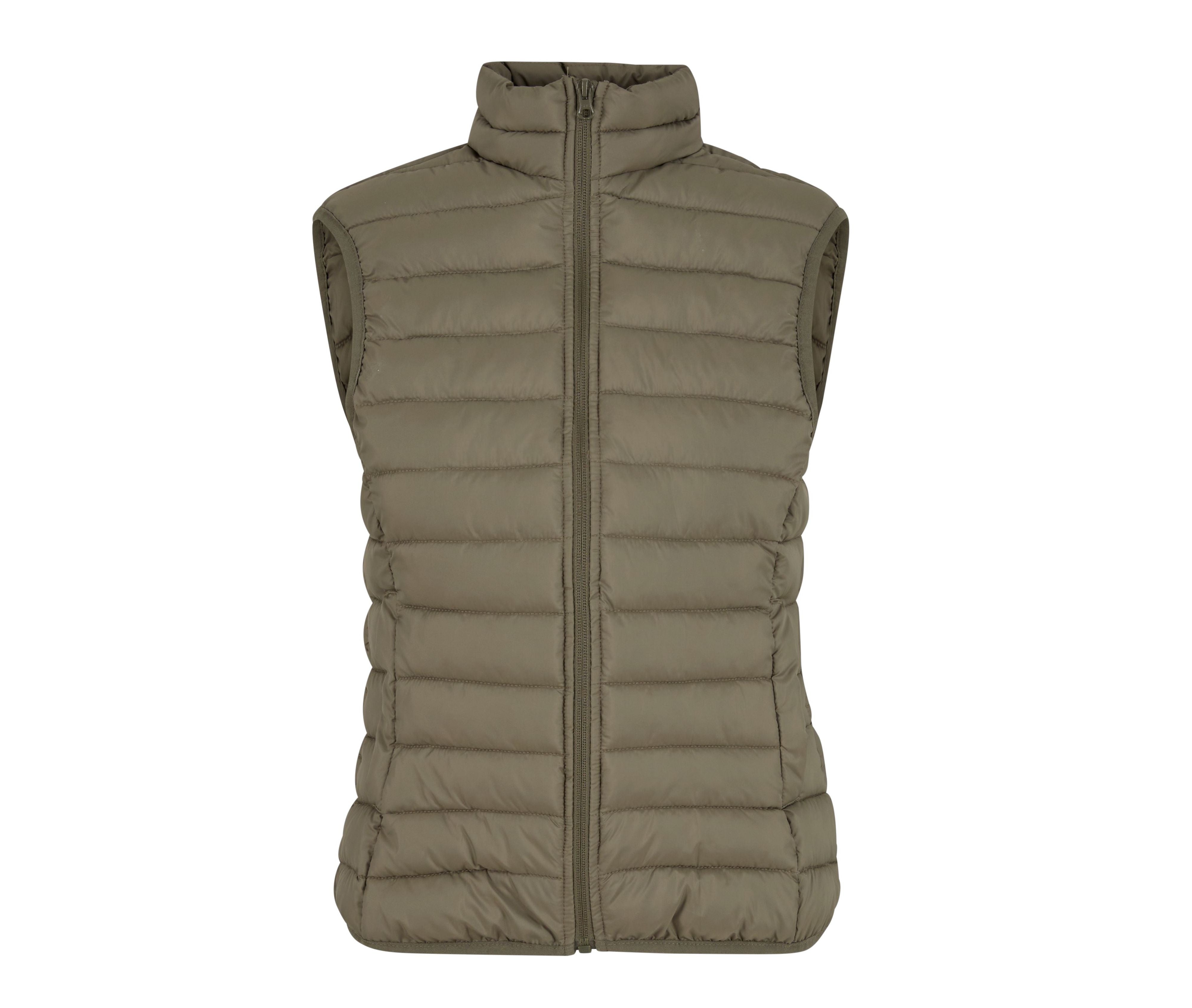 Ladies Light Puffer Vest - Olive