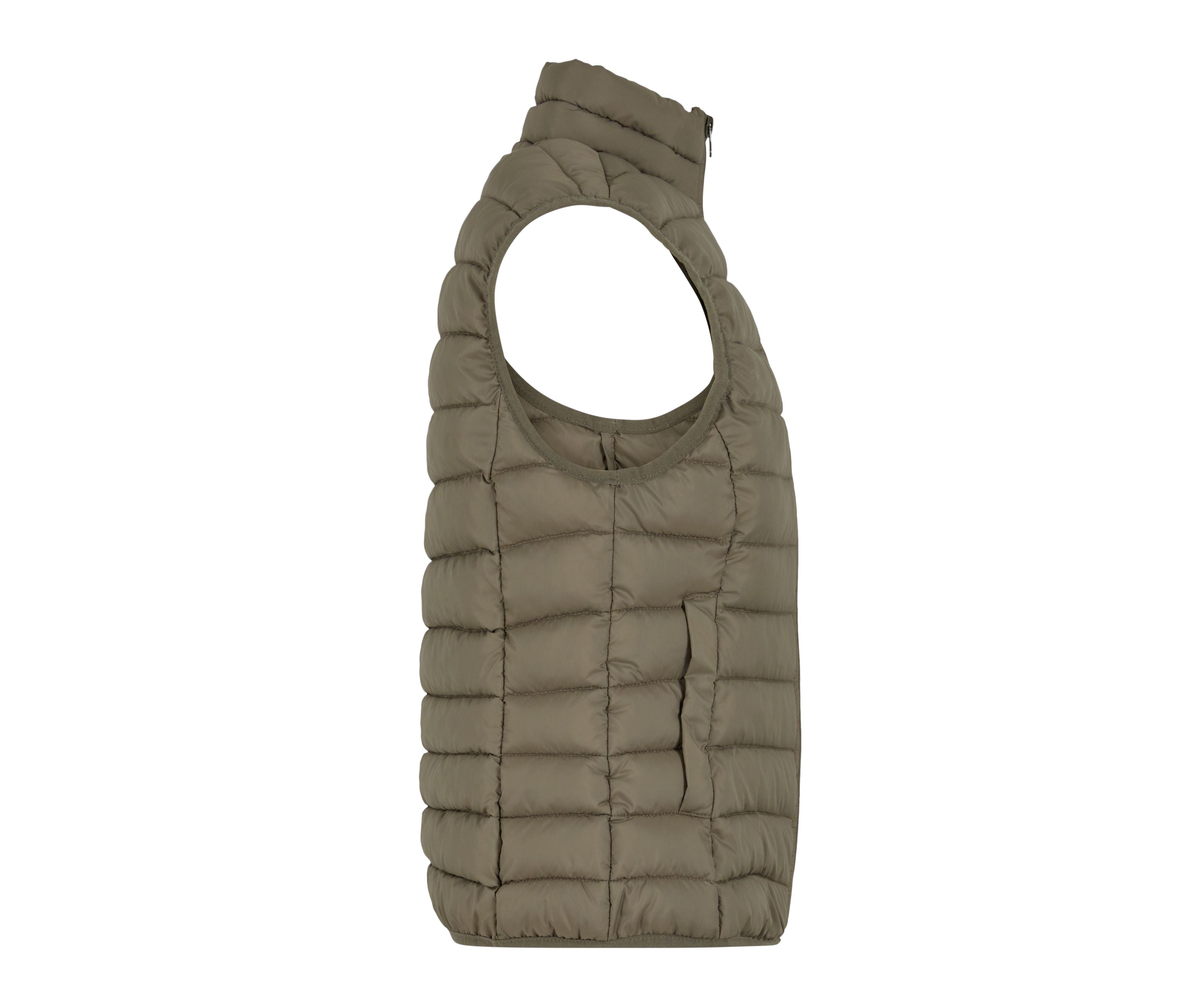 Ladies Light Puffer Vest - Olive