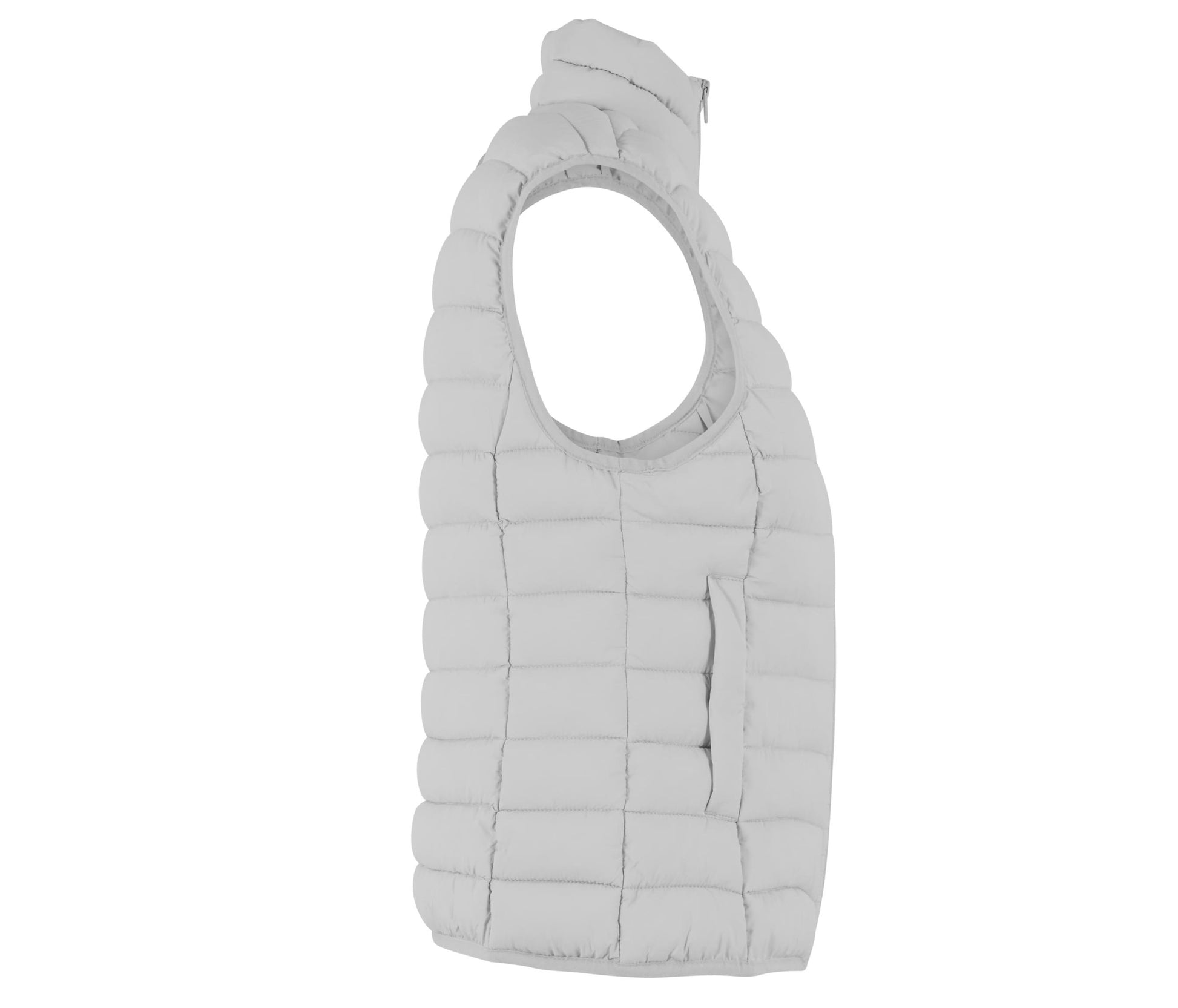 Ladies Light Puffer Vest - Light Asphalt