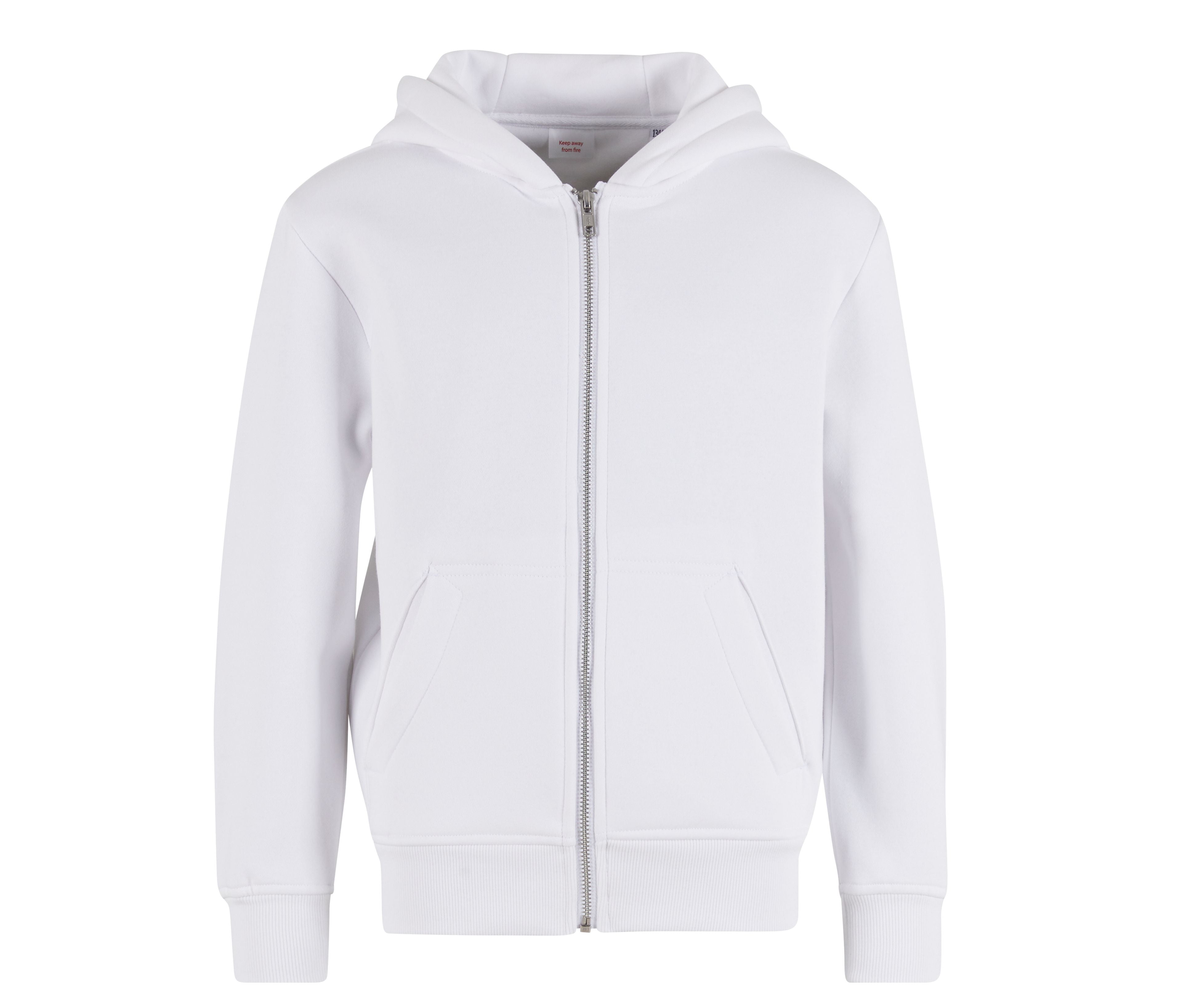 Sweat à Capuche Zippé Pour Enfant - White