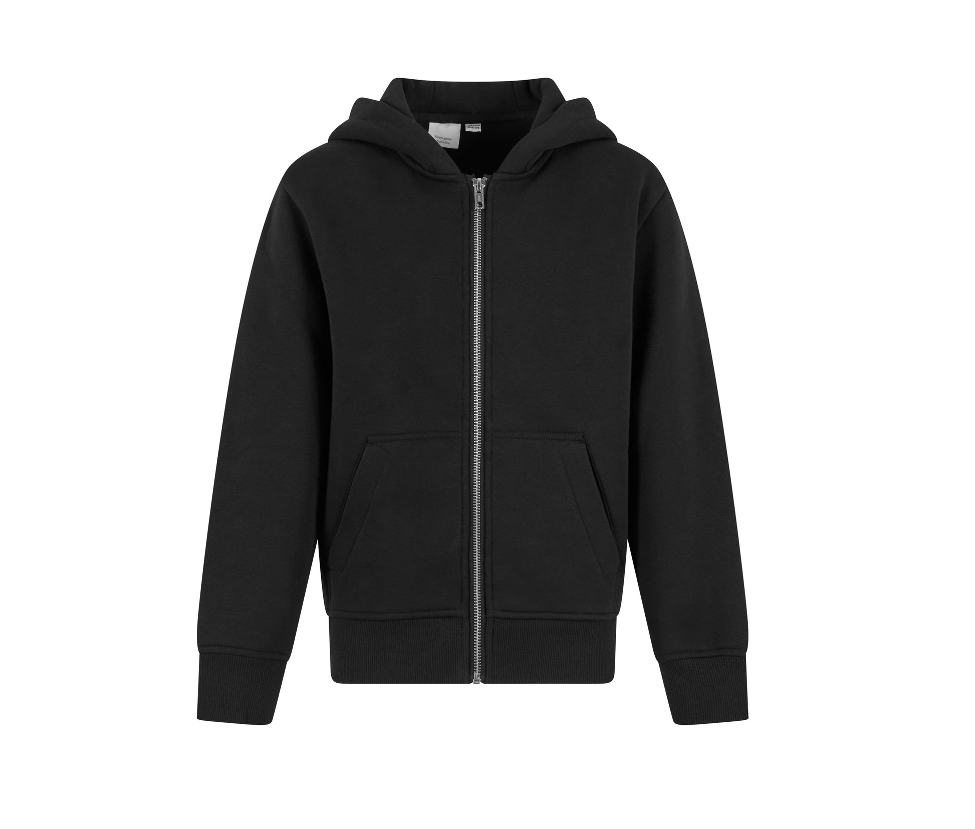 Sweat à Capuche Zippé Pour Enfant - Black
