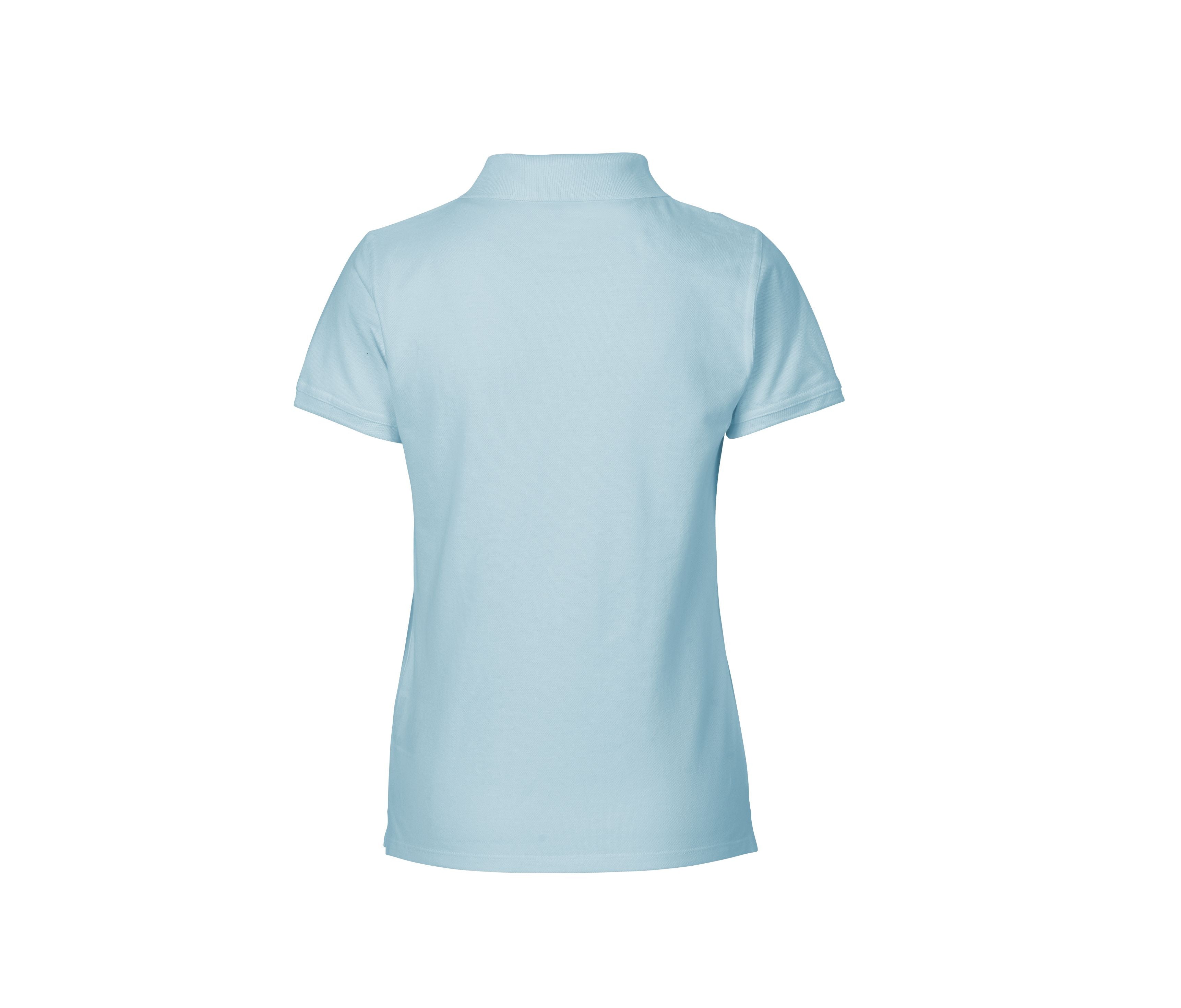 Polo Piqué Femme - Light Blue