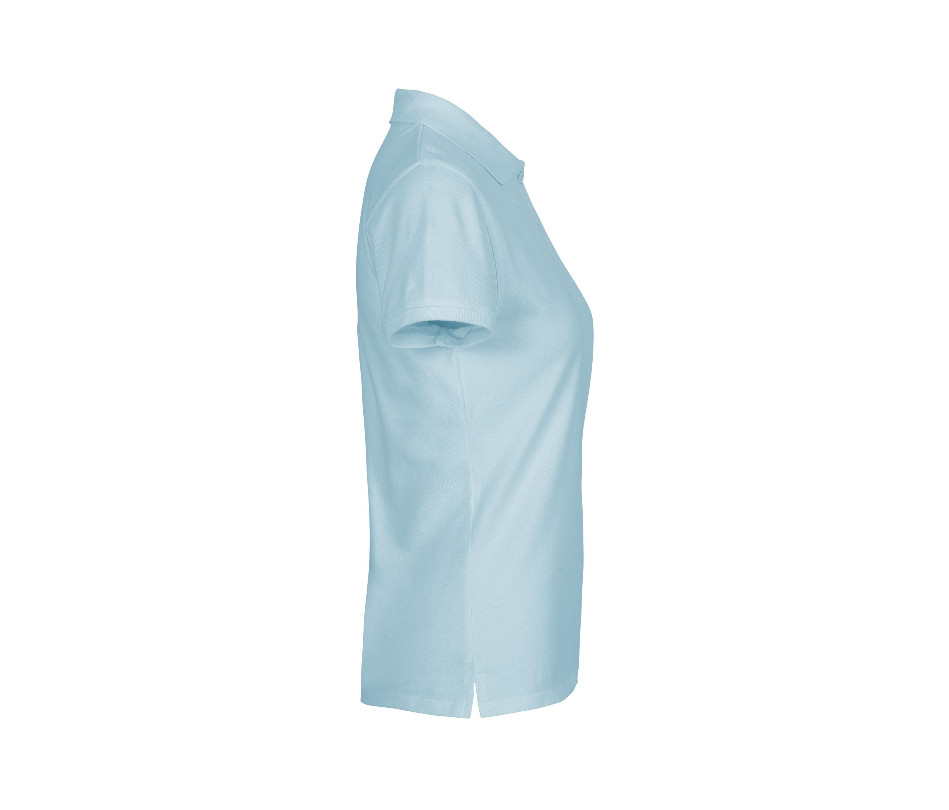 Polo Piqué Femme - Light Blue