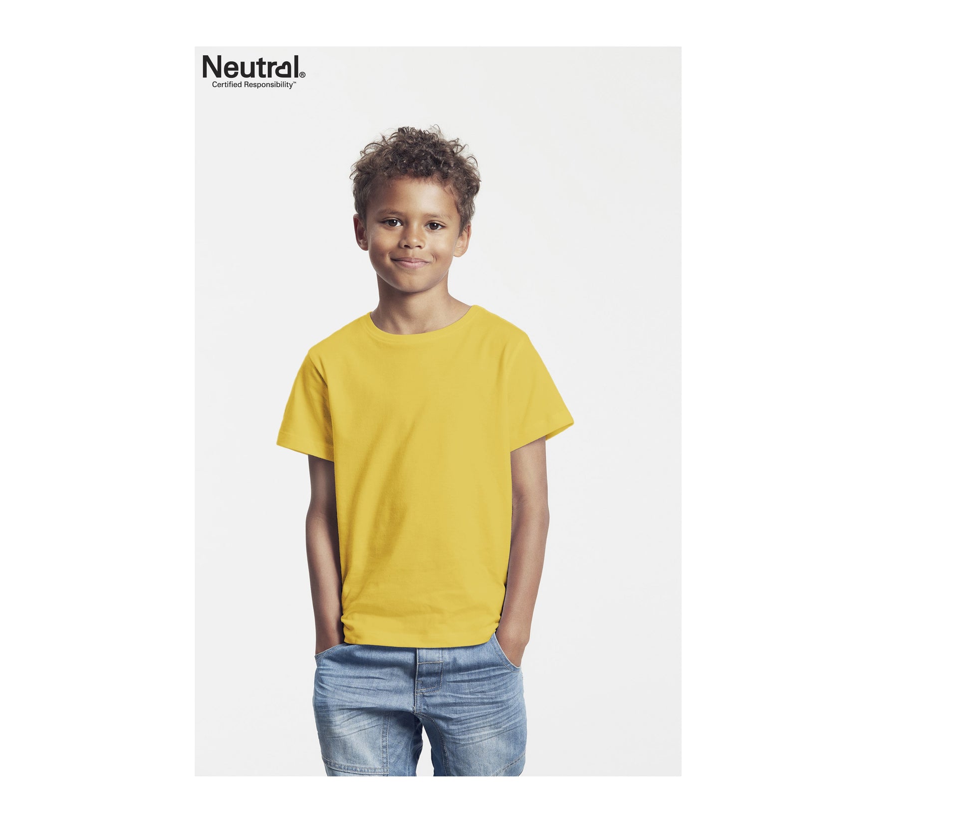 Tee-Shirt Enfant Coton Bio et Fairtrade - Yellow