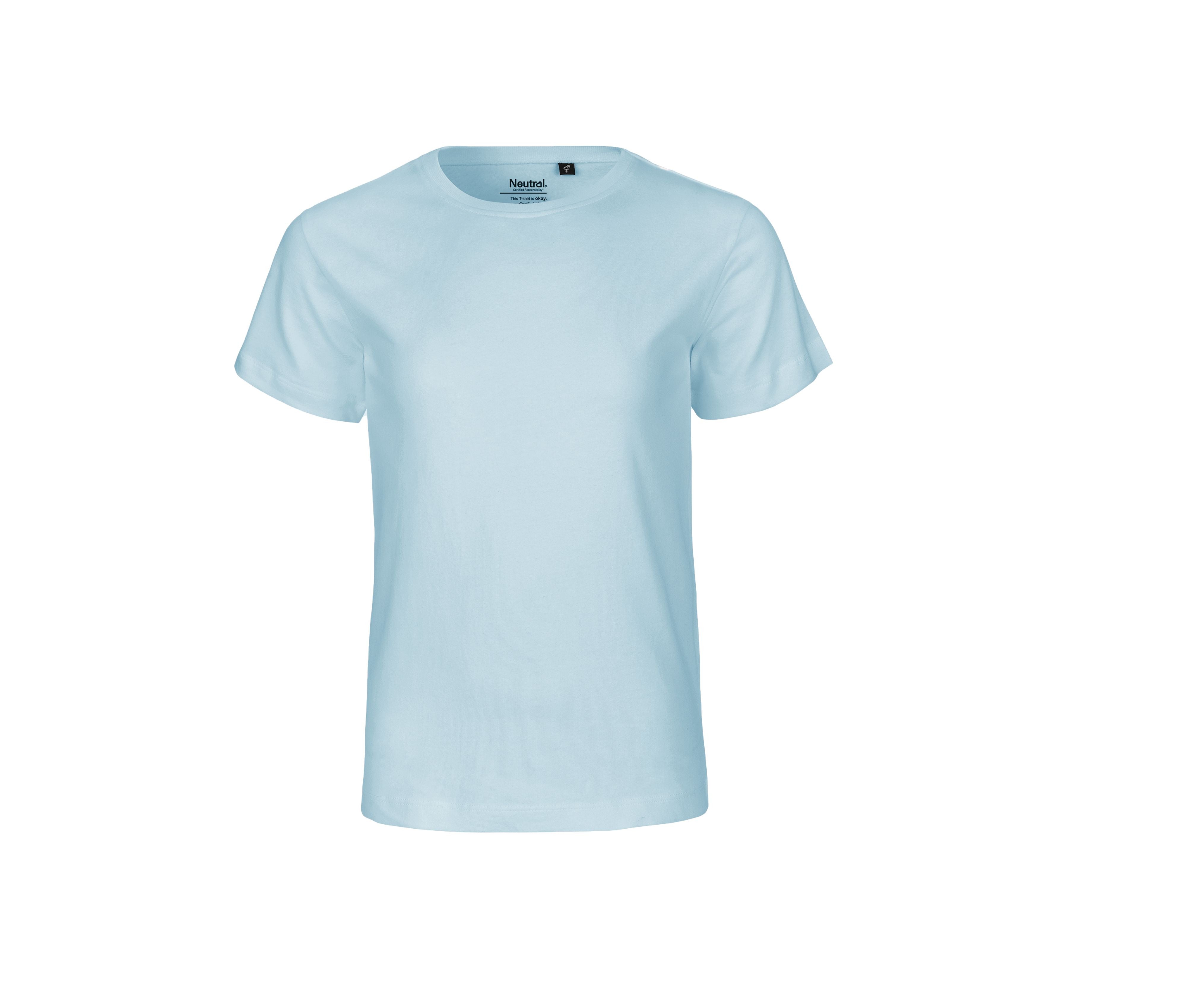 Tee-Shirt Enfant Coton Bio et Fairtrade - Light Blue
