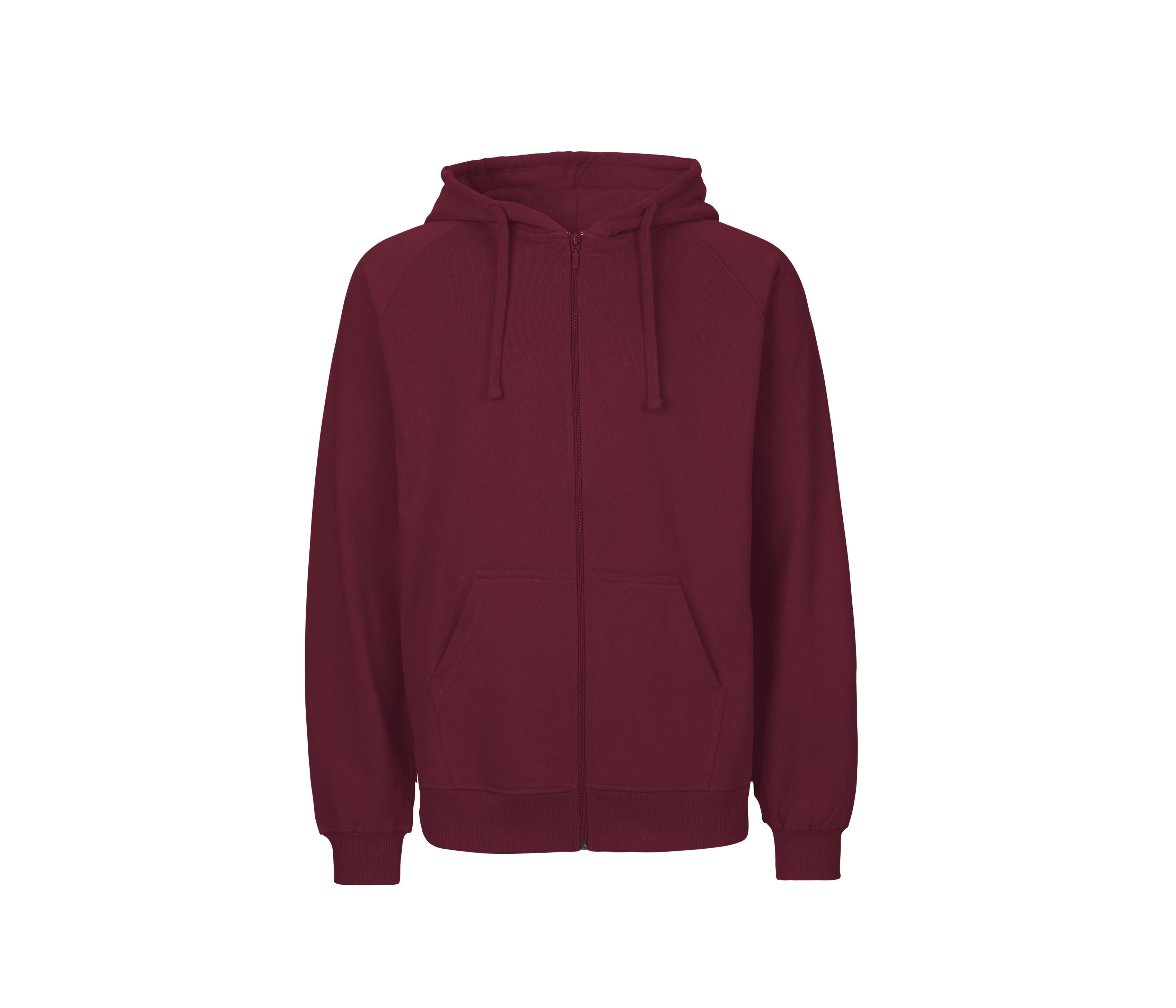 Sweat Capuche Zippé Homme - Burgundy