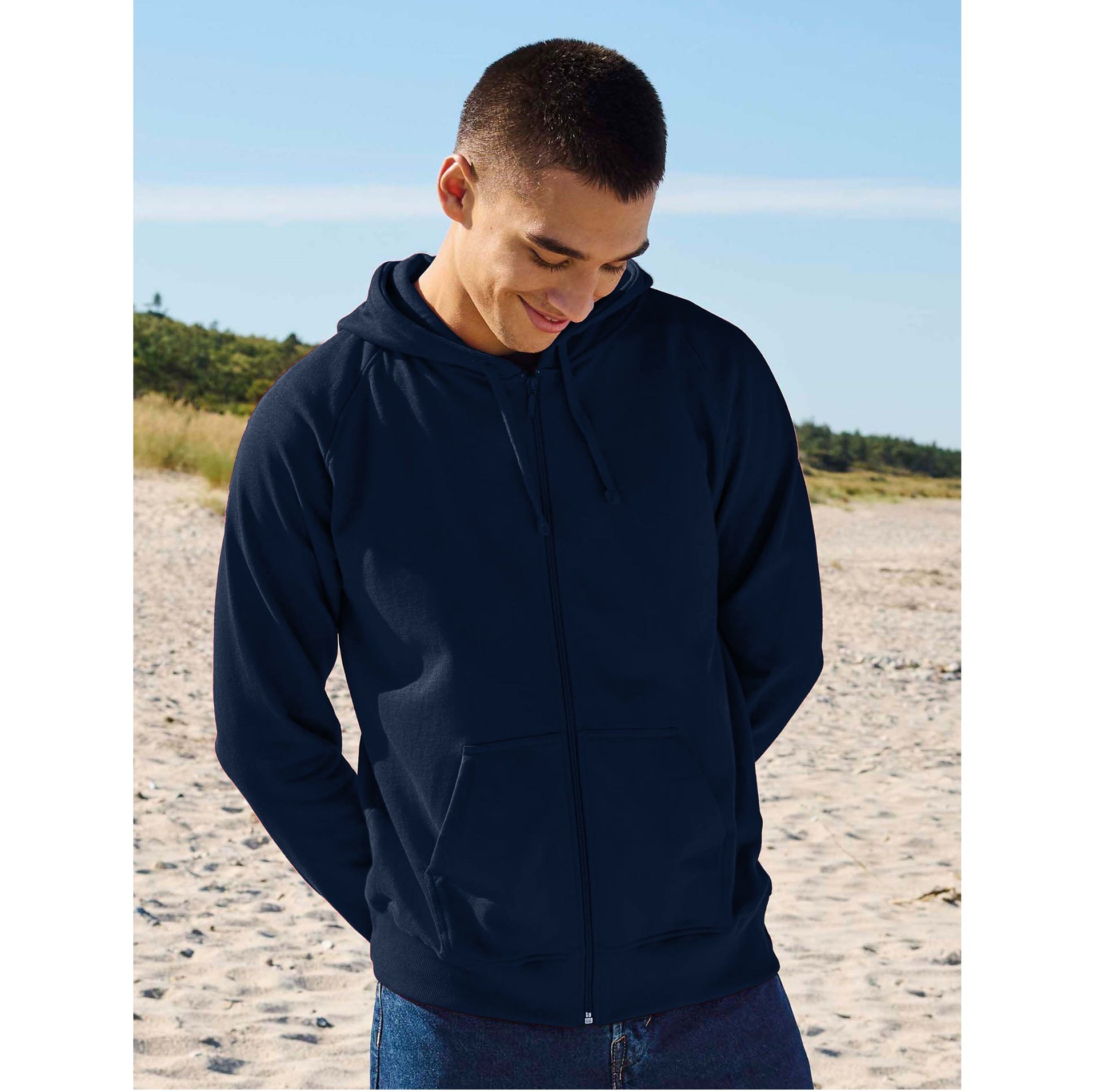 Sweat capuche zippé homme