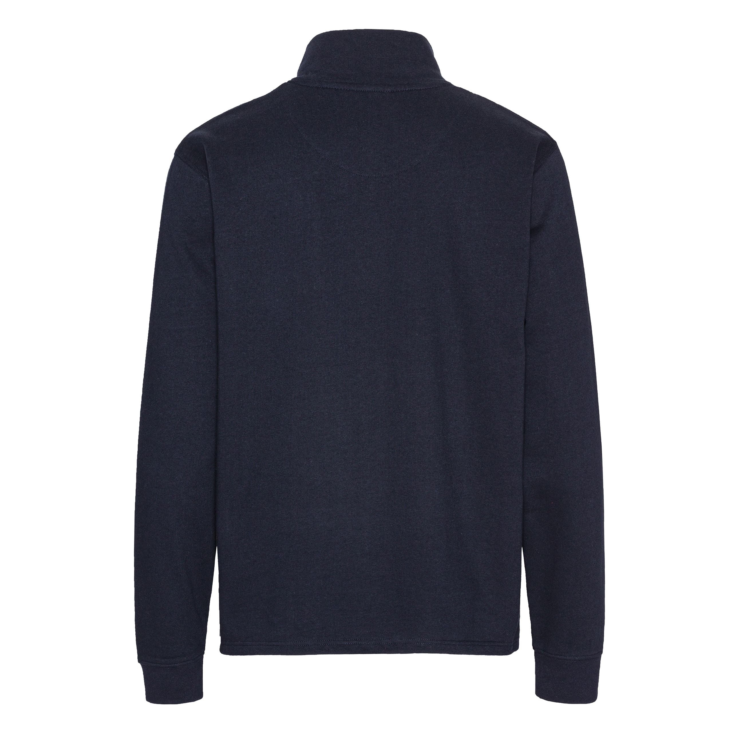 Sweat Col Zippé Unisexe - Navy