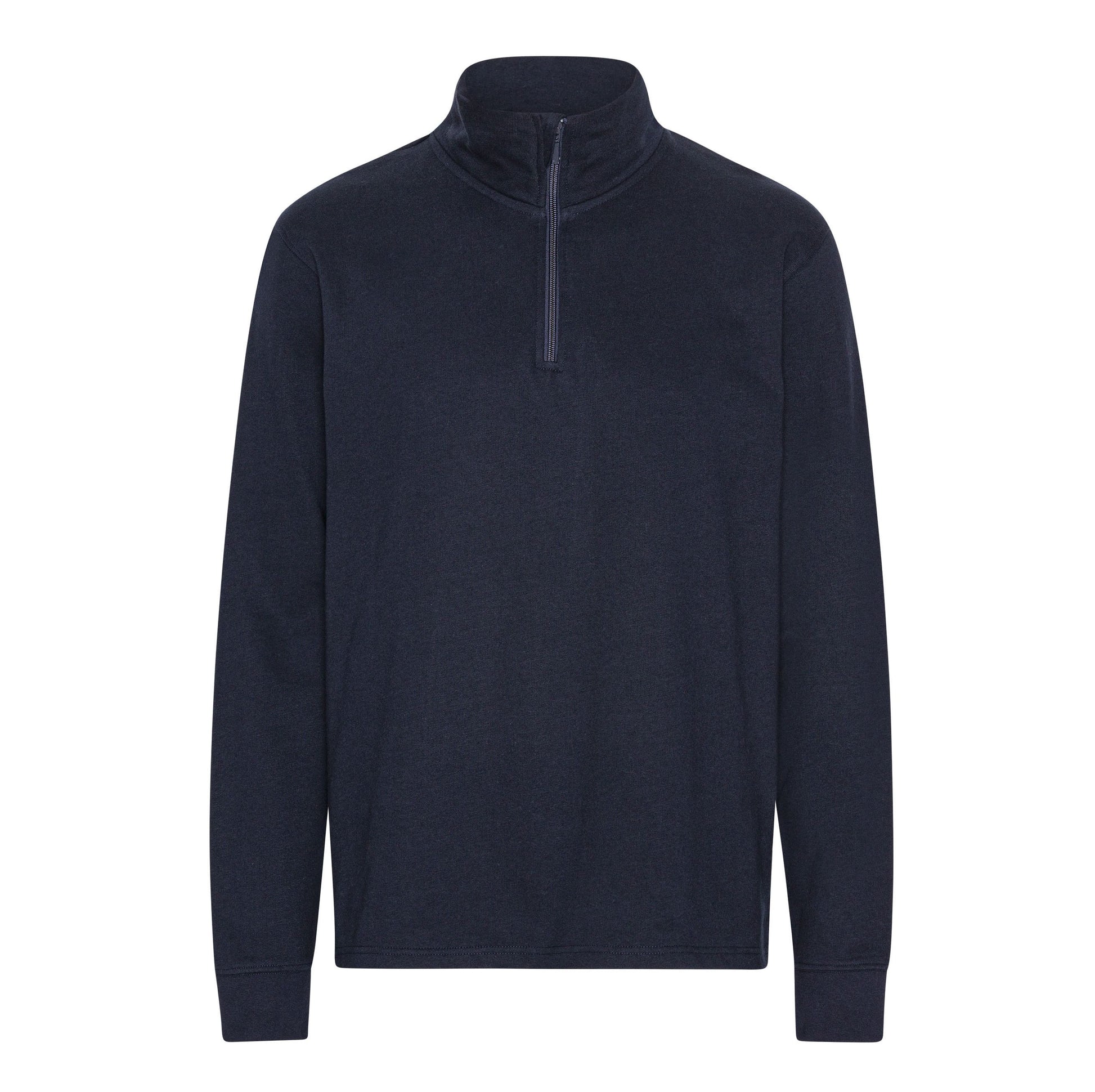 Sweat Col Zippé Unisexe - Navy