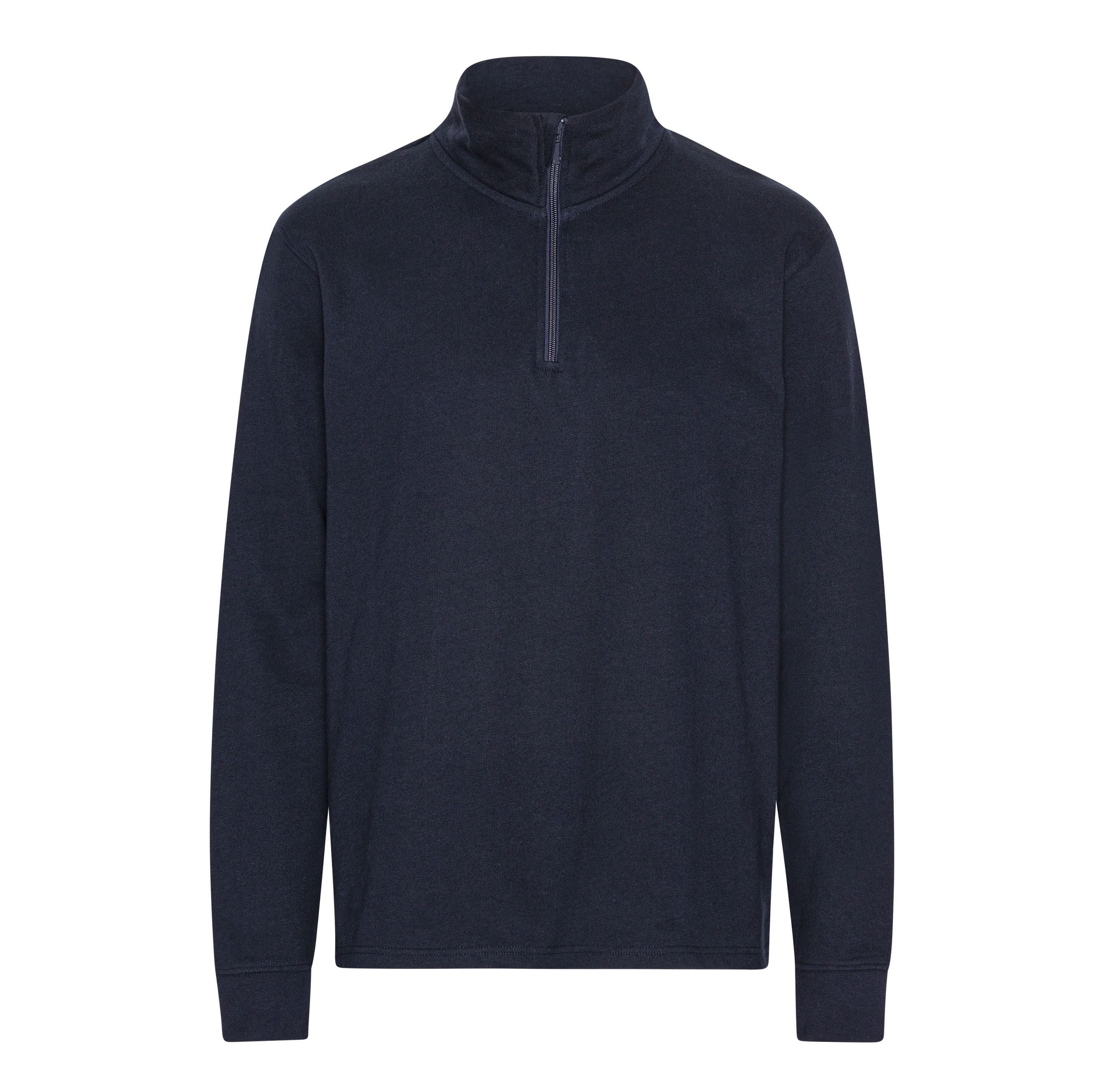 Sweat Col Zippé Unisexe - Navy
