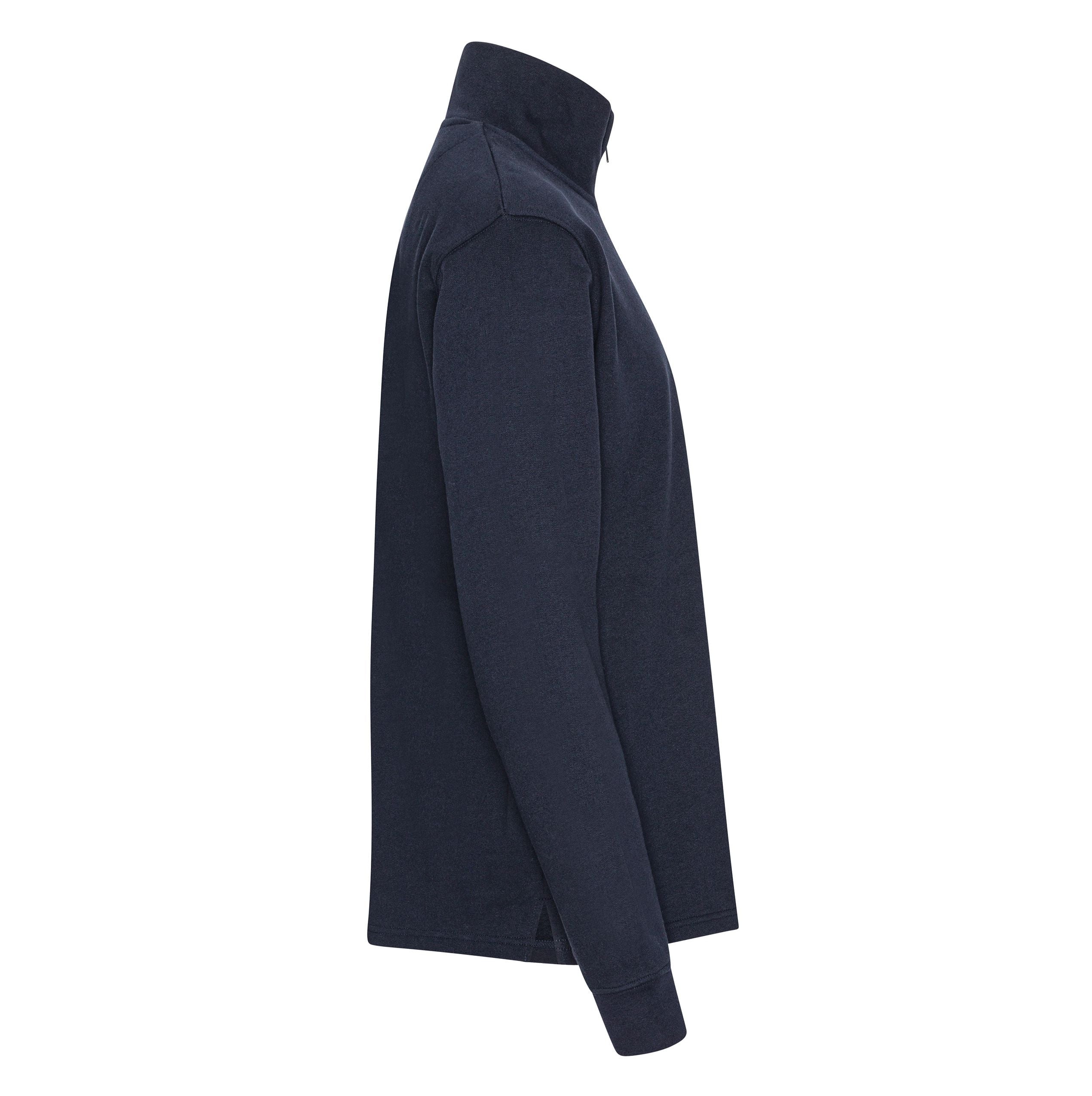 Sweat Col Zippé Unisexe - Navy