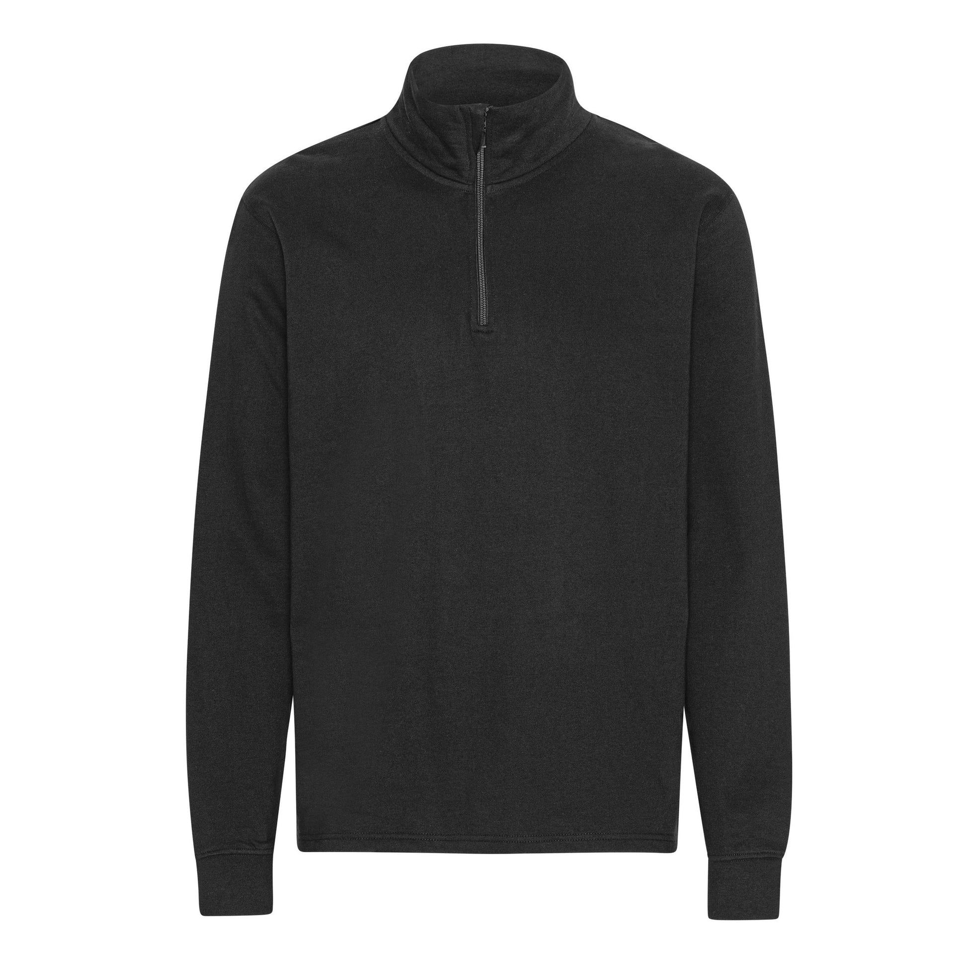 Sweat Col Zippé Unisexe - Black