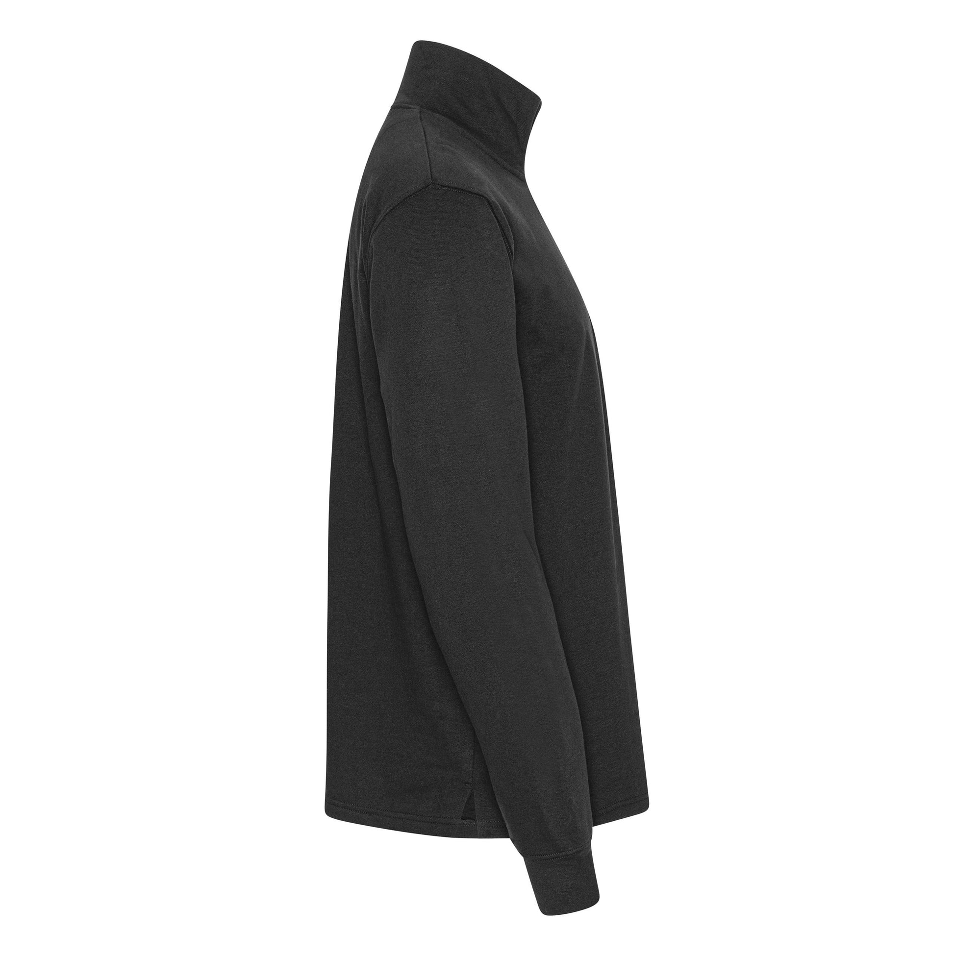 Sweat Col Zippé Unisexe - Black