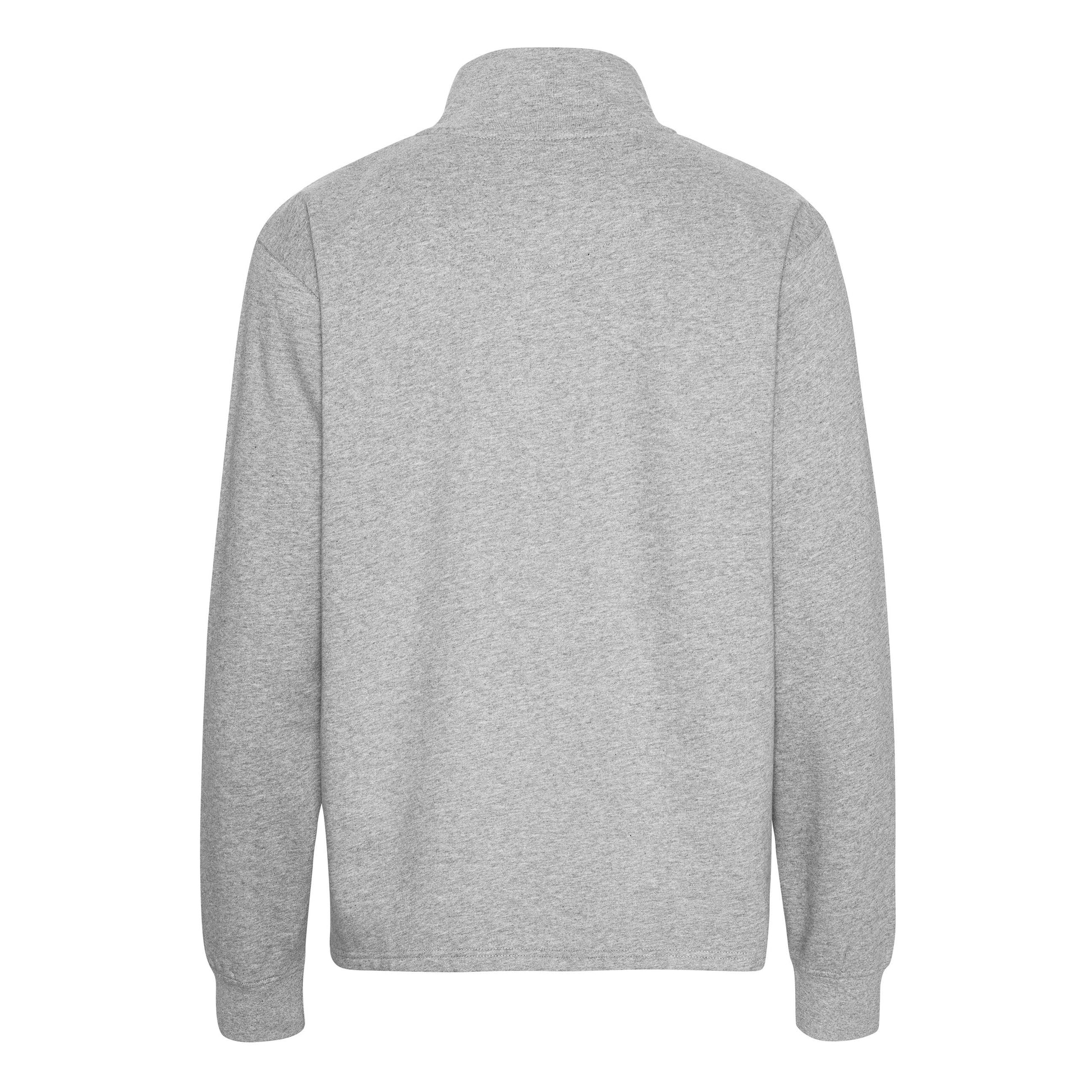 Sweat Col Zippé Unisexe - Sport Grey