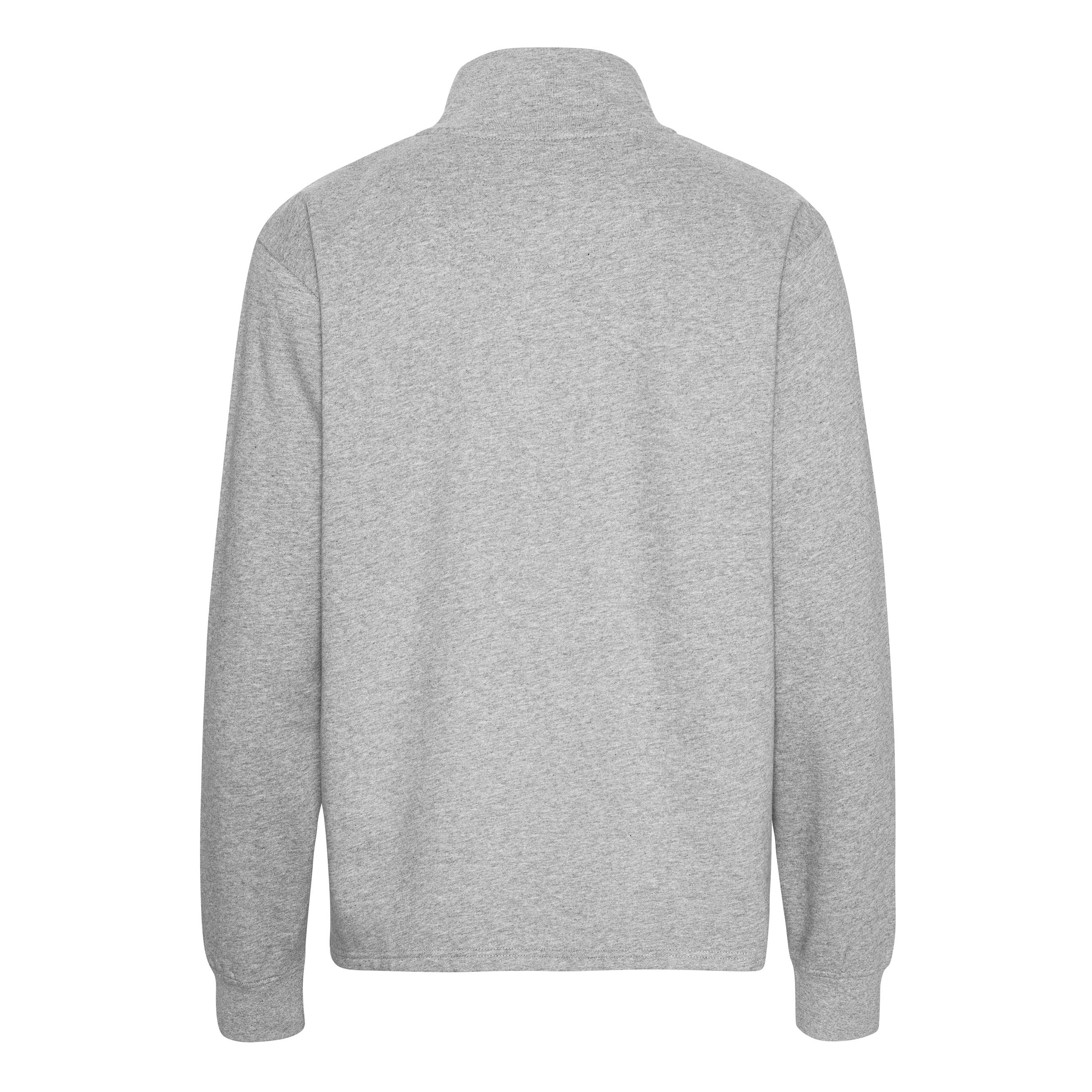 Sweat Col Zippé Unisexe - Sport Grey