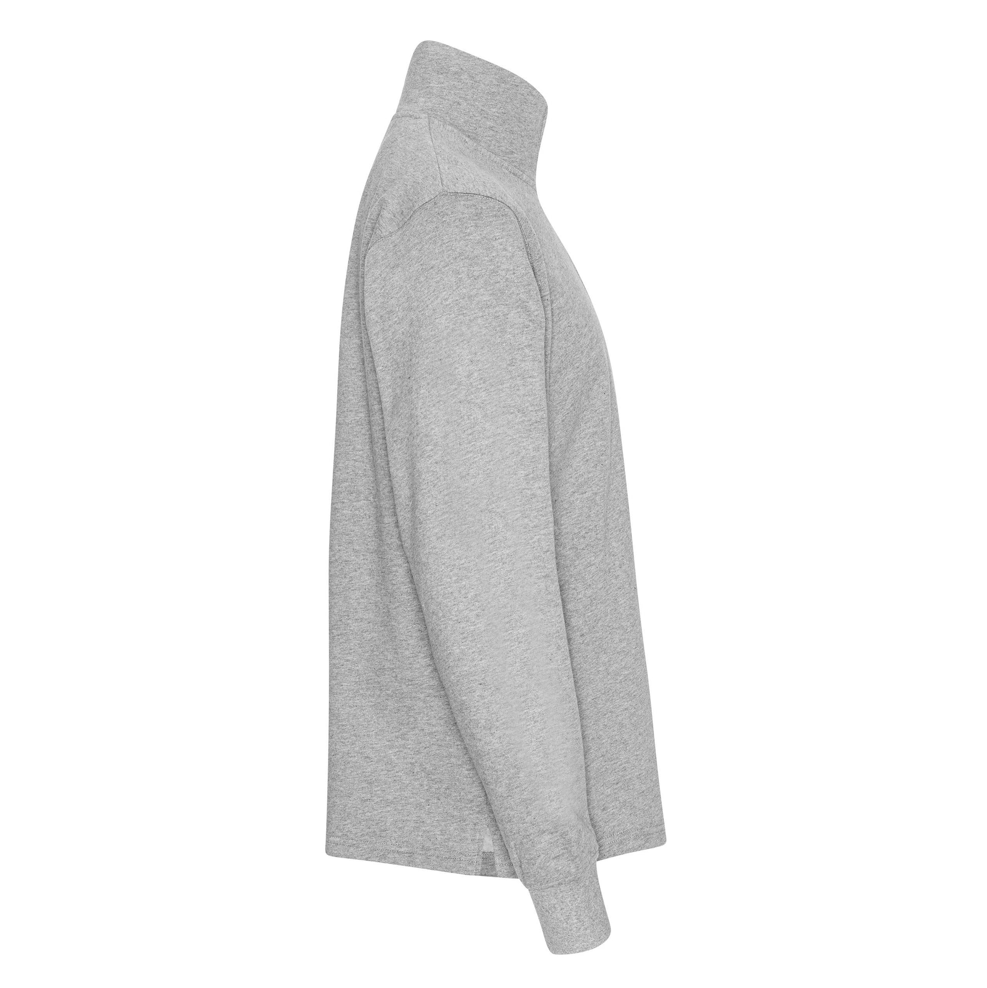 Sweat Col Zippé Unisexe - Sport Grey