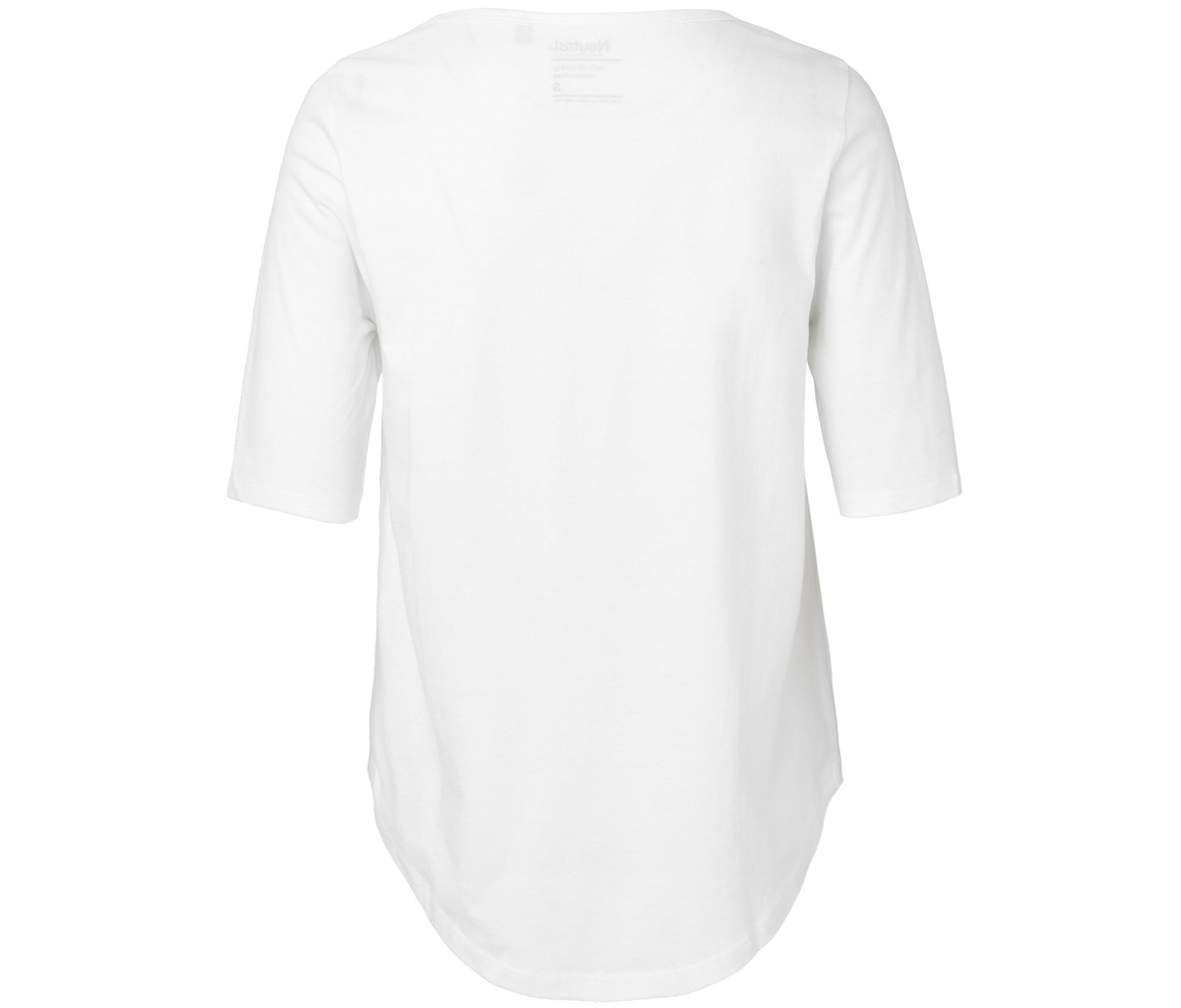 Tee-Shirt Femme Manches Mi-Longues - White