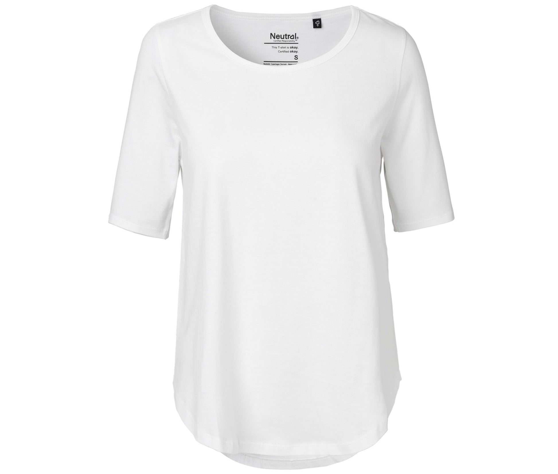Tee-Shirt Femme Manches Mi-Longues - White