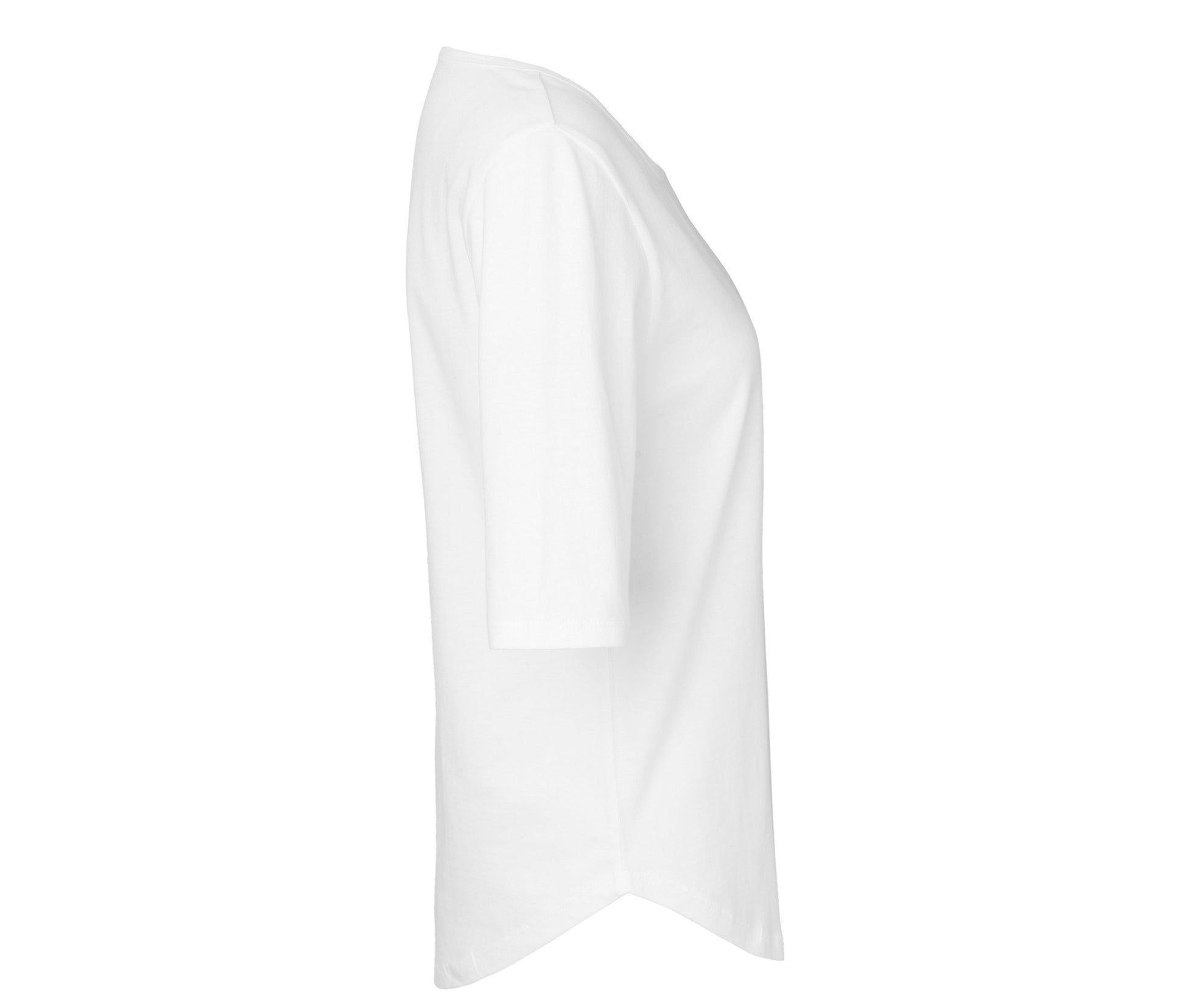 Tee-Shirt Femme Manches Mi-Longues - White