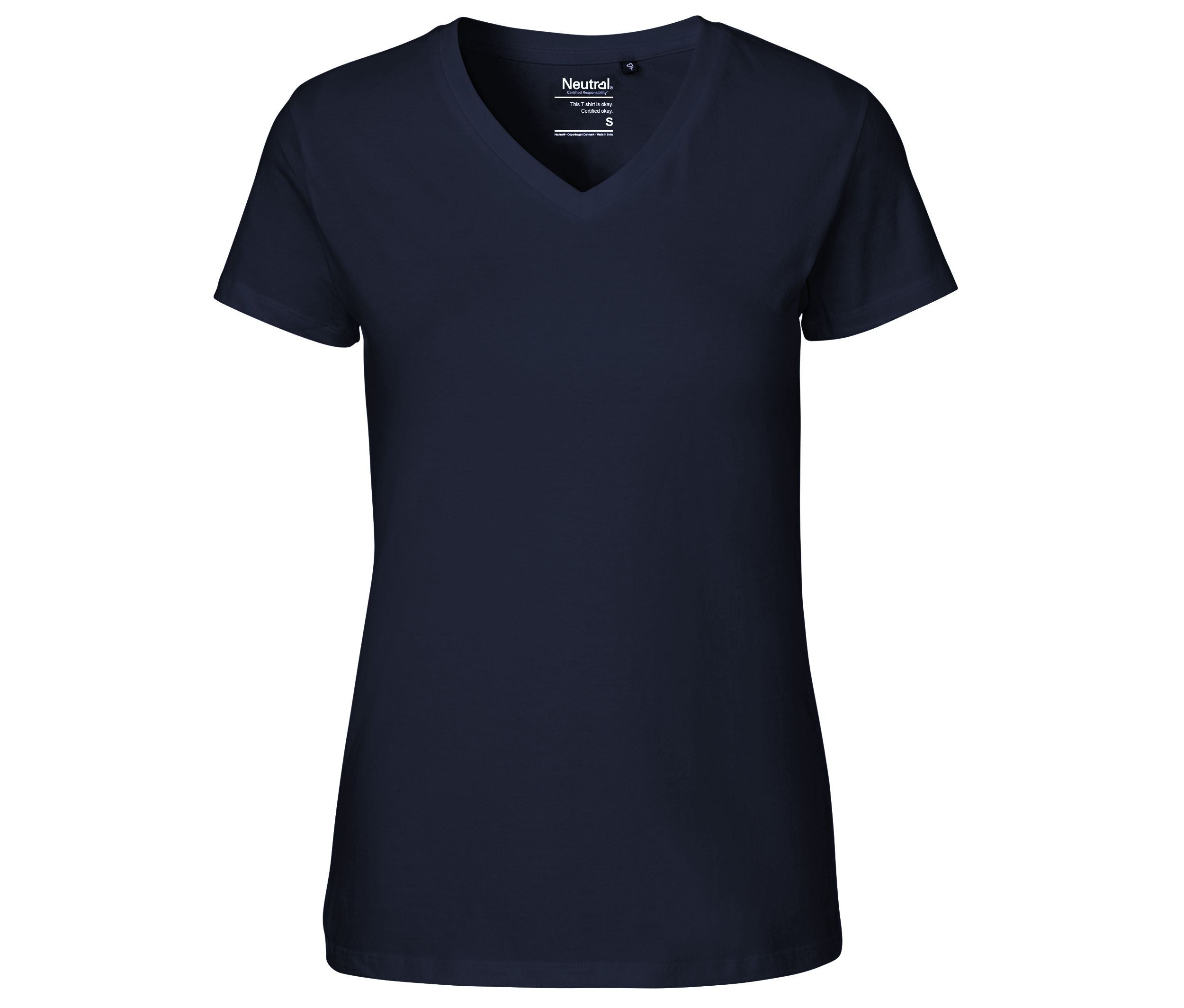 Tee-Shirt Femme Col V - Navy