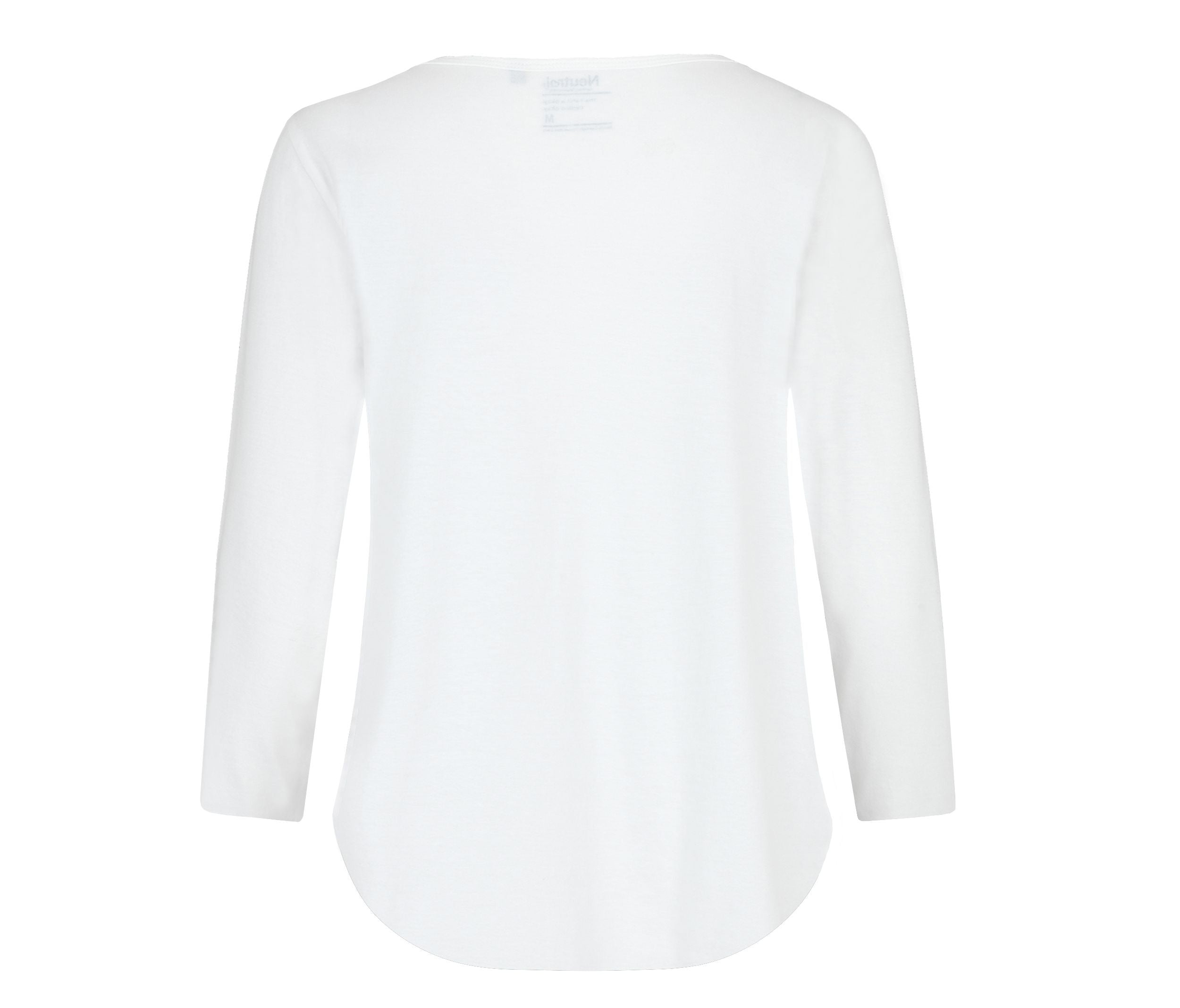 Tee-Shirt Femme Manches 3/4 - White