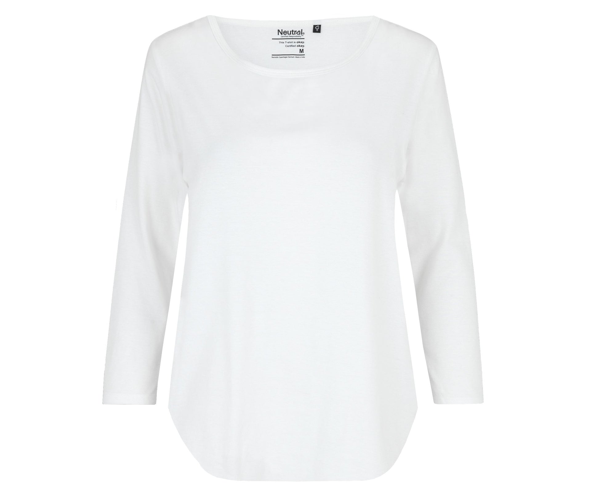 Tee-Shirt Femme Manches 3/4 - White