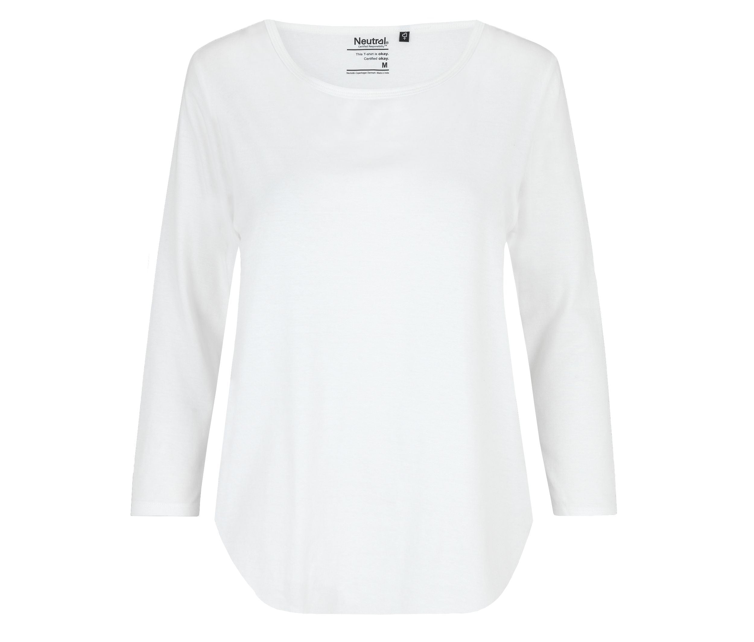 Tee-Shirt Femme Manches 3/4 - White