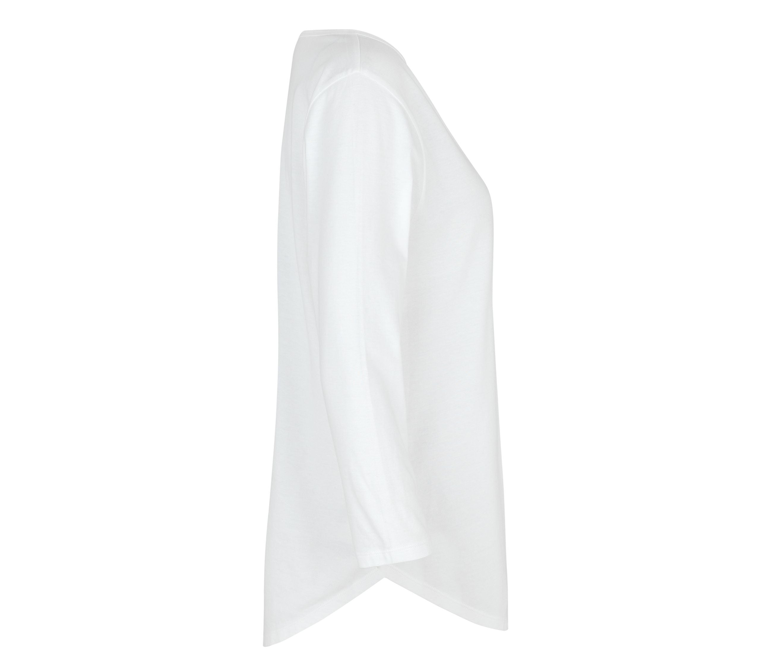 Tee-Shirt Femme Manches 3/4 - White