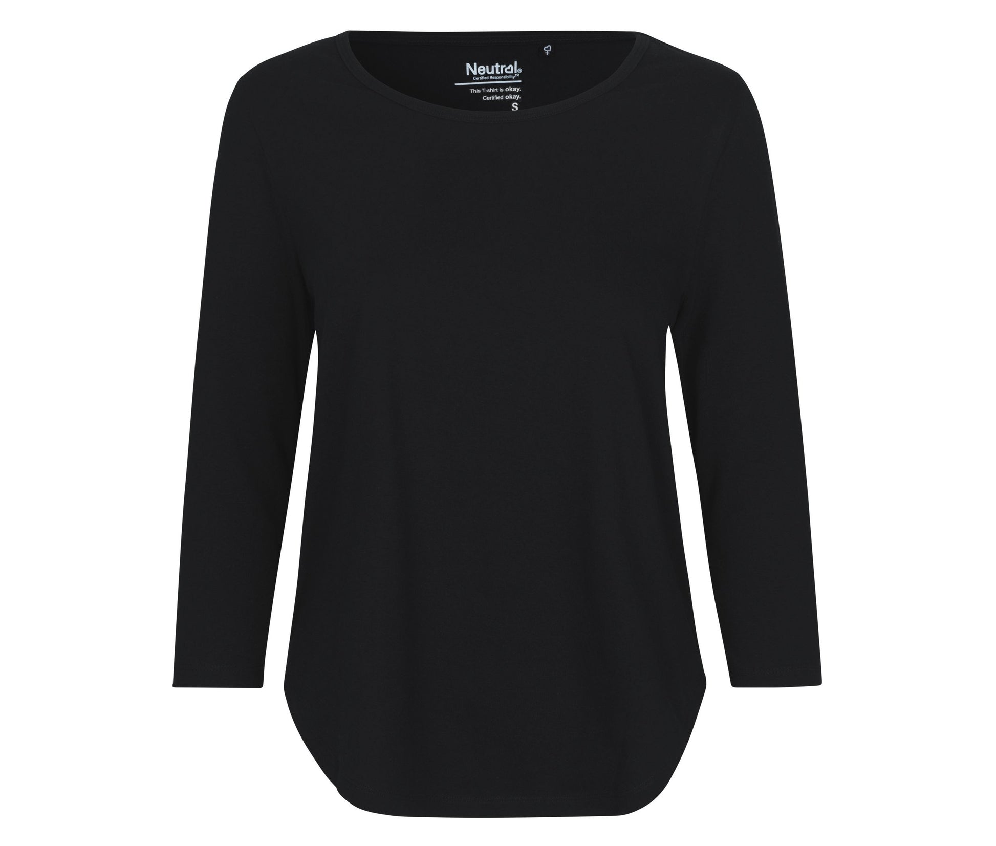 Tee-Shirt Femme Manches 3/4 - Black