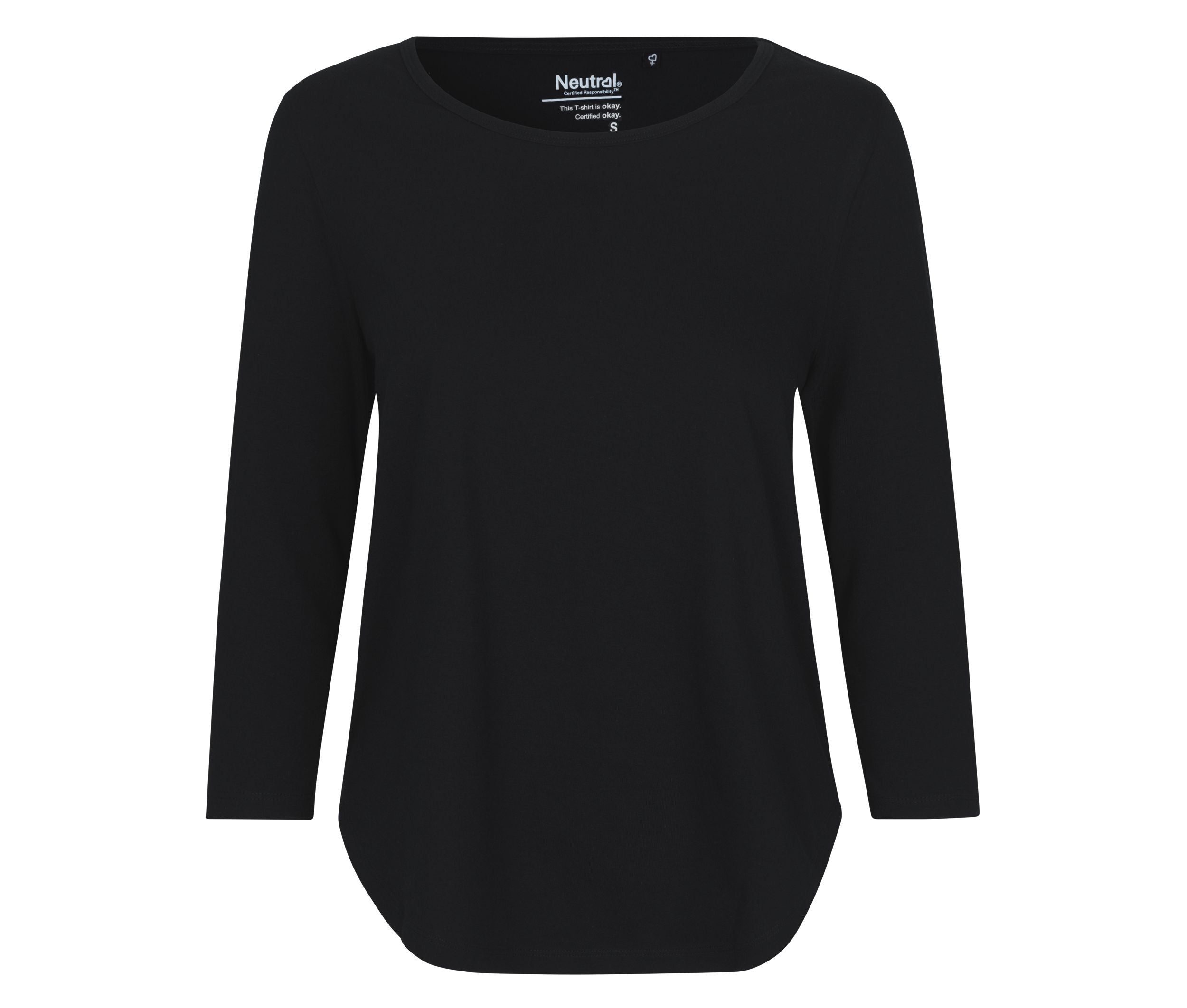Tee-Shirt Femme Manches 3/4 - Black