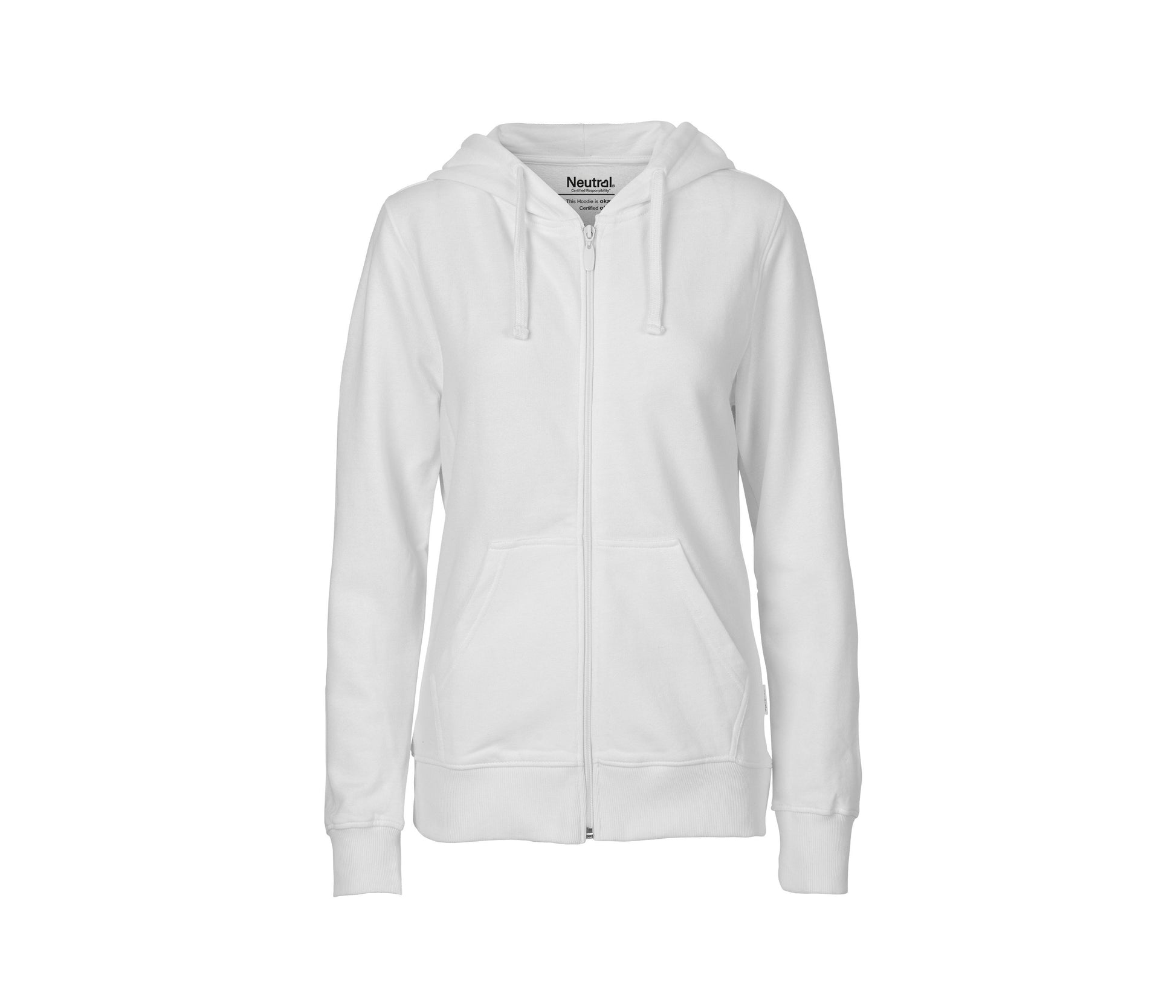 Sweat Capuche Zippé Femme - White
