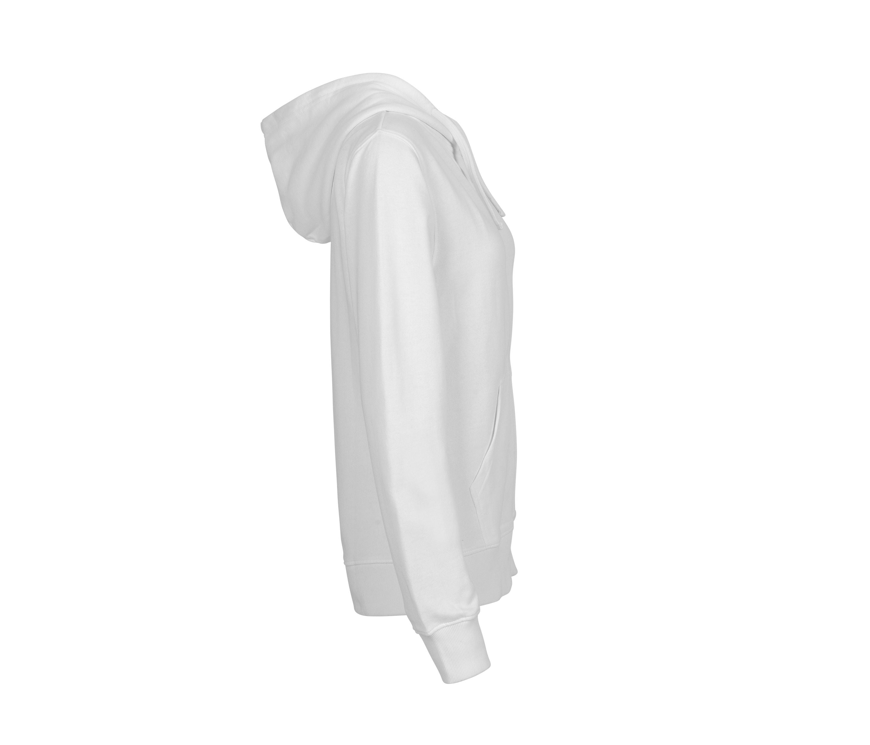 Sweat Capuche Zippé Femme - White