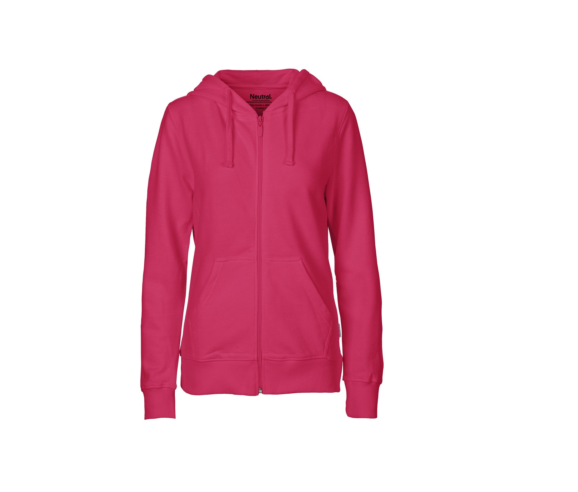 Sweat Capuche Zippé Femme - Pink