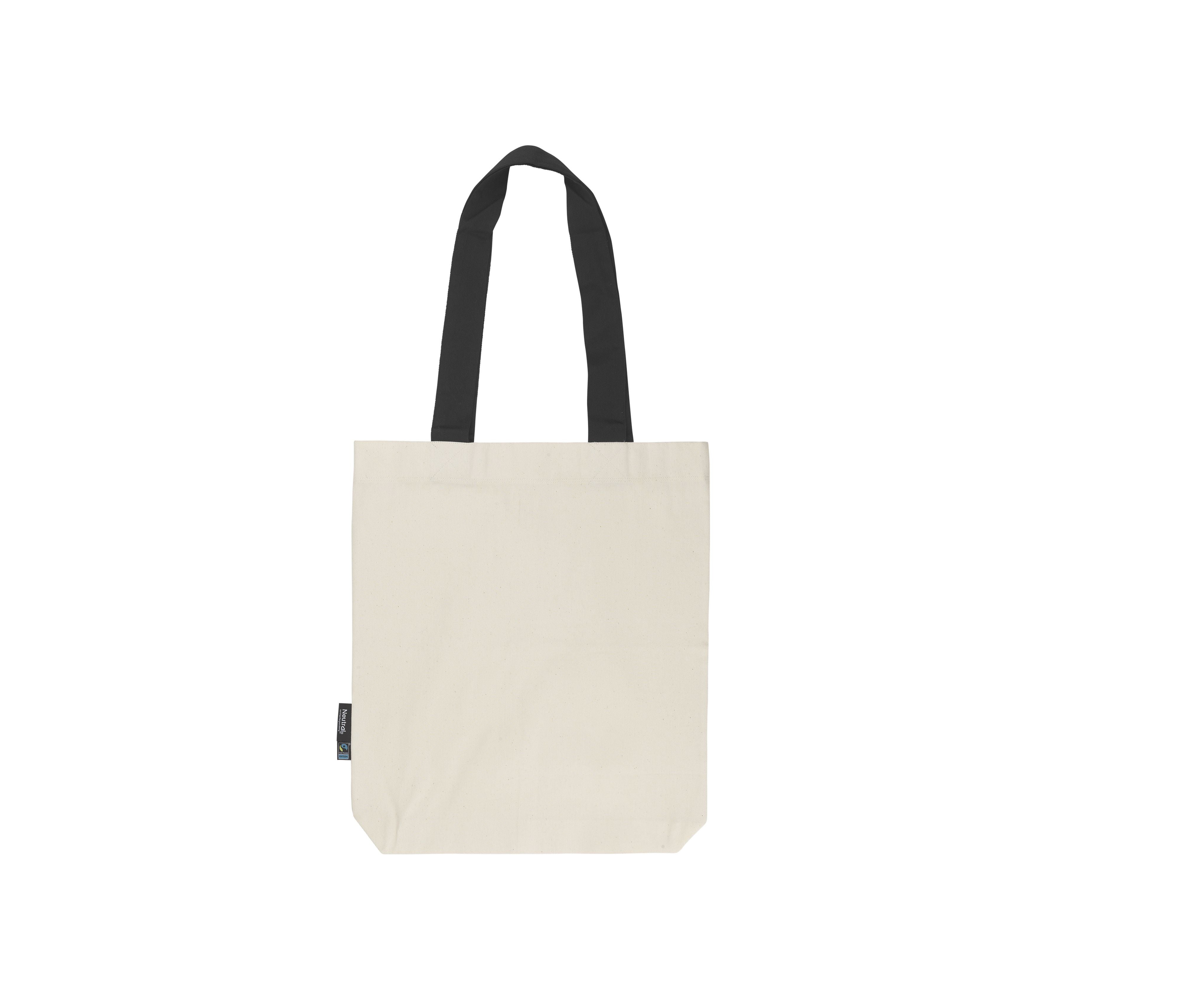 Sac Shopping Anses Contrastées - Nature/black