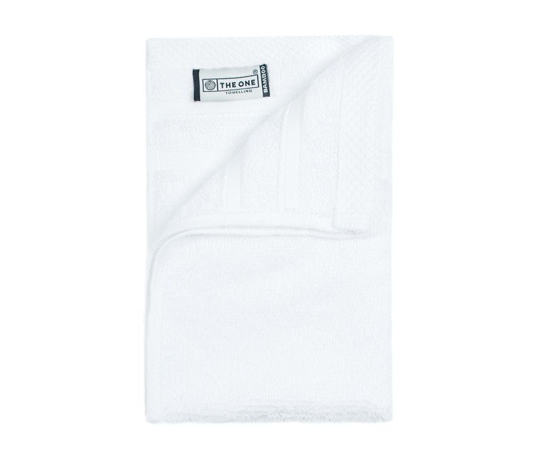 Serviette Pour Invités en Bambou - White