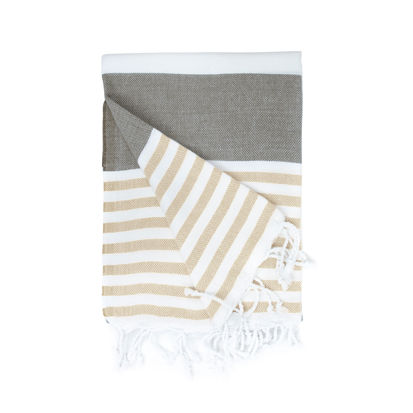 Fouta Marine - Brown / Cream