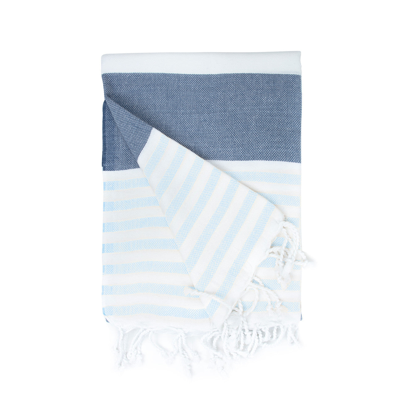 Fouta Marine - Navy Blue/light Blue