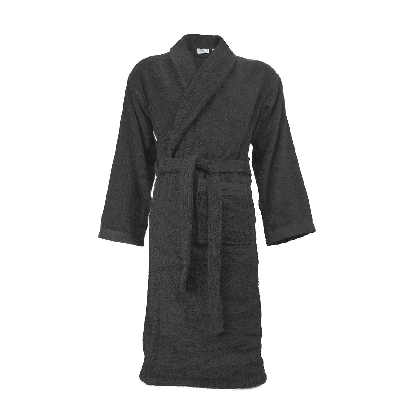 Peignoir en Coton Organique - Anthracite